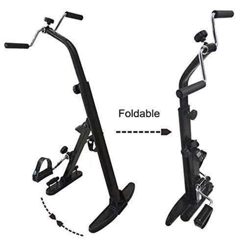 Foldable Pedal Exerciser for Seniors - Under Desk Mini Exercise Bike for Upper & Lower Limb Rehab Training | Portable Fitness Equipment for Home & Office Use