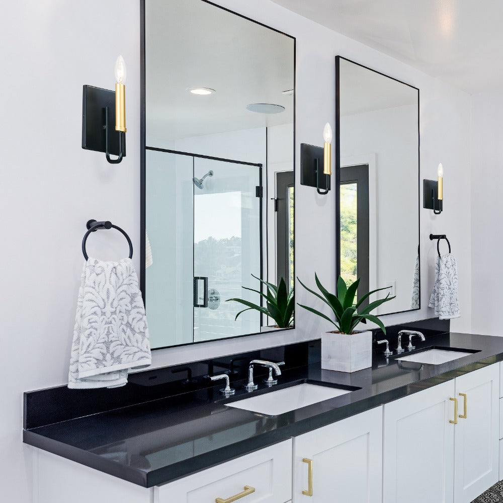 Deidra Vanity Mirror with Lights - Hollywood Style Makeup Mirror for Dressing Table, Bedroom, Bathroom - Adjustable Brightness & Magnification for Perfect Makeup Application