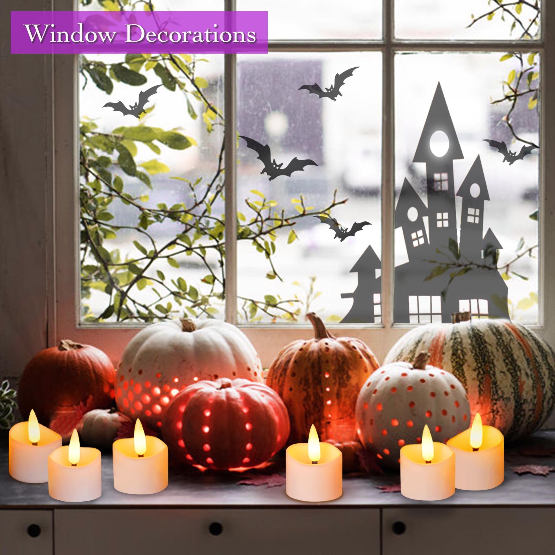 12-Pack LED Timer Tea Lights - Flameless Battery-Operated Flickering Votive Candles for Christmas, Halloween, Wedding & Home Decor - Realistic Fake Candles with Auto Shut-Off for Parties, Centerpieces & Holiday Displays