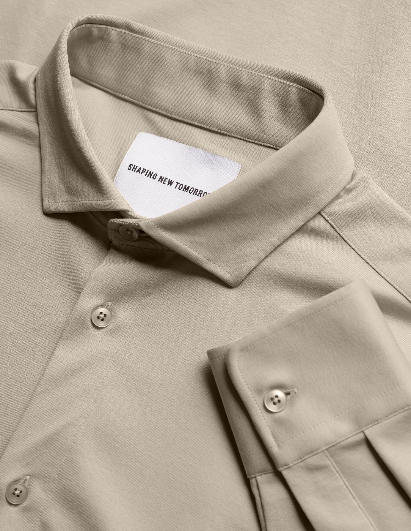 Classic Slim Fit Stone Beige Shirt for Men | Casual & Formal Wear | Office, Date Night & Special Occasions