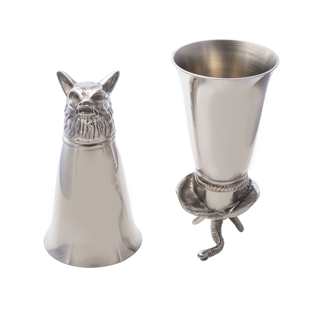 8oz Pewter Mare Horse Stirrup Cup - Elegant Equestrian Gift for Horse Lovers, Perfect for Wine, Cocktails & Home Decor