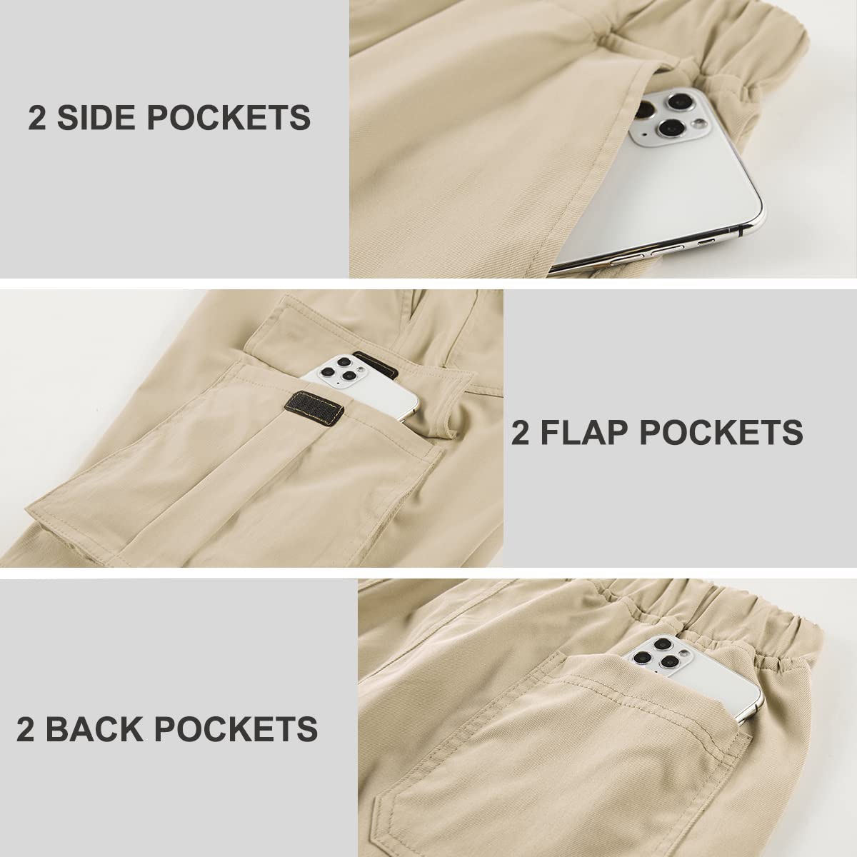 MSMSSe Men's Cargo Shorts with Elastic Waist & Drawstring - Breathable Cotton Summer Casual Workout Shorts for Gym, Hiking, and Outdoor Activities