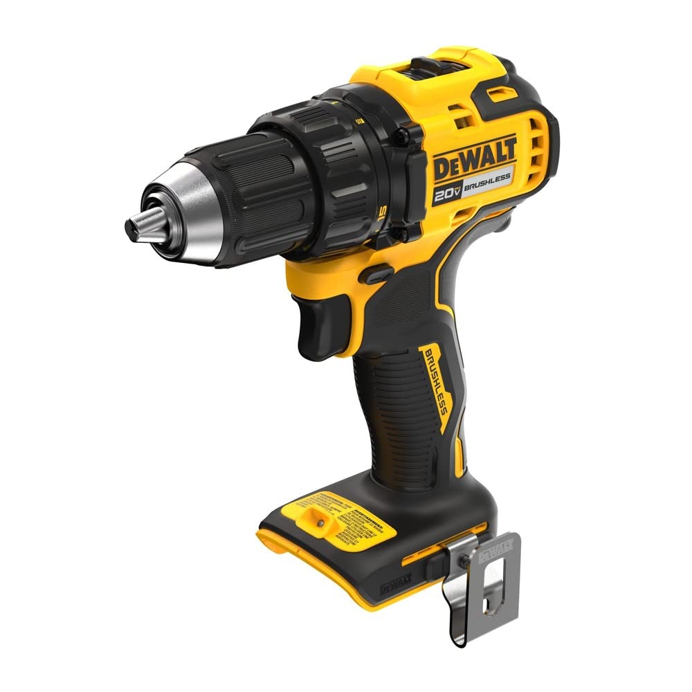 DEWALT DCD793B 20V MAX Brushless 1/2 Inch Cordless Compact Drill Driver (Tool Only) - Perfect for DIY Projects, Home Repairs & Professional Construction Work