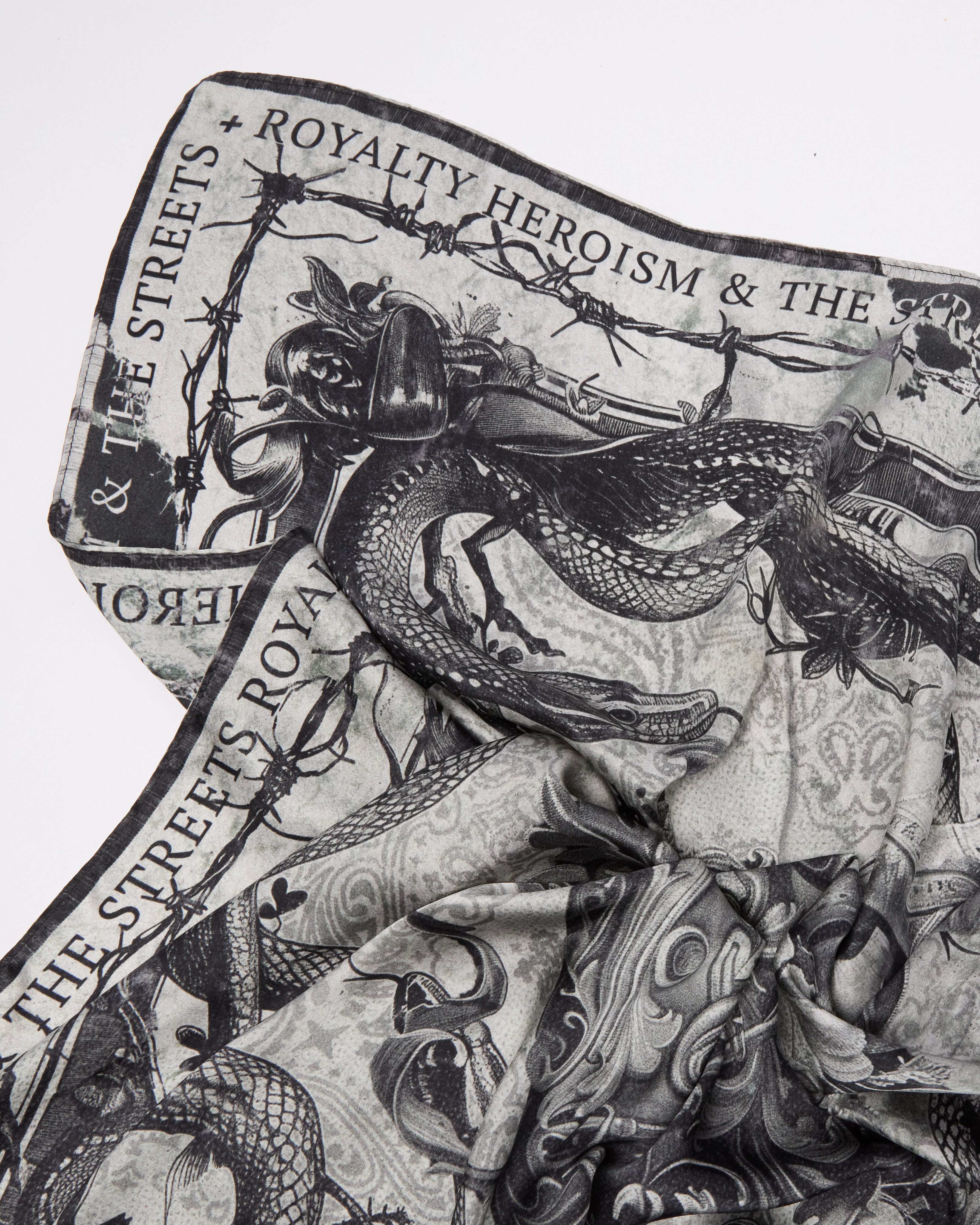 Evil Eden Silk Scarf - Luxury Womens Fashion Accessory for Elegant Outfits, Parties & Special Occasions