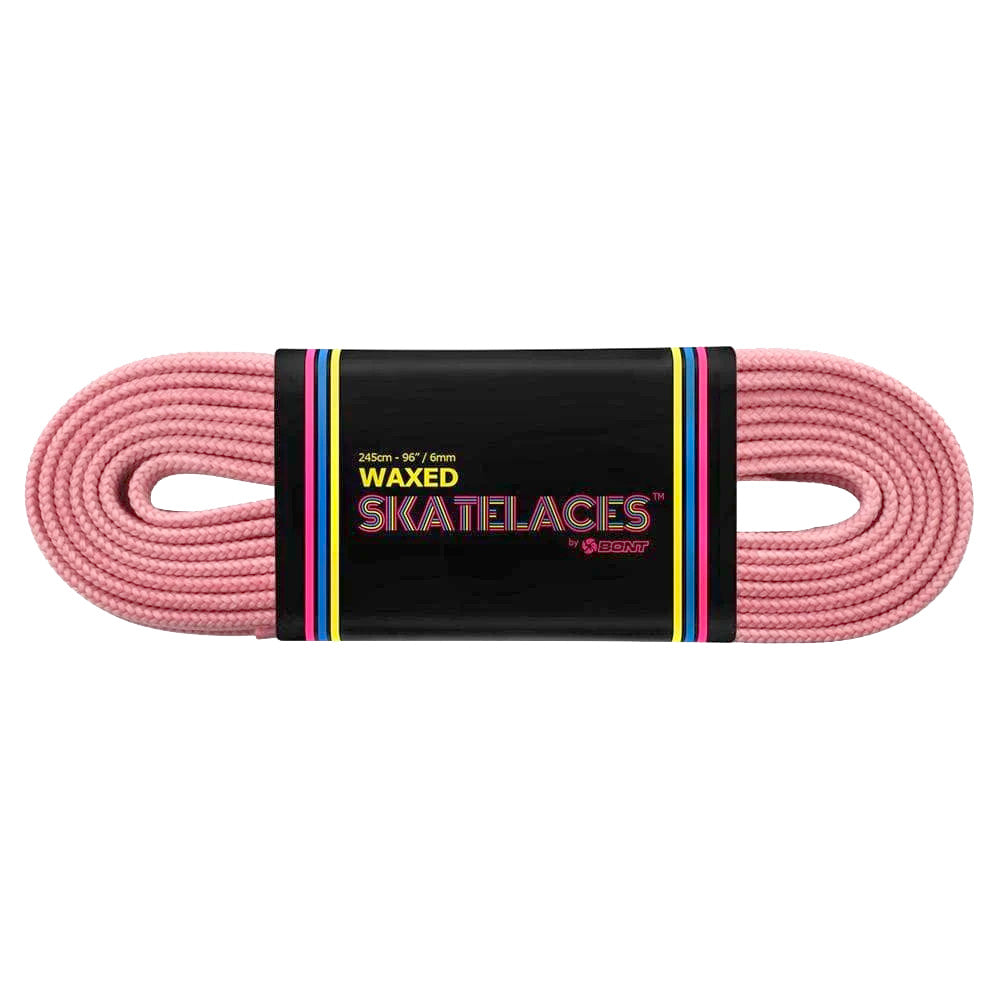 Bont Waxed Skate Laces 6mm - Premium Hockey & Roller Skate Shoelaces for Enhanced Performance - Perfect for Ice Skating, Roller Derby & Speed Skating