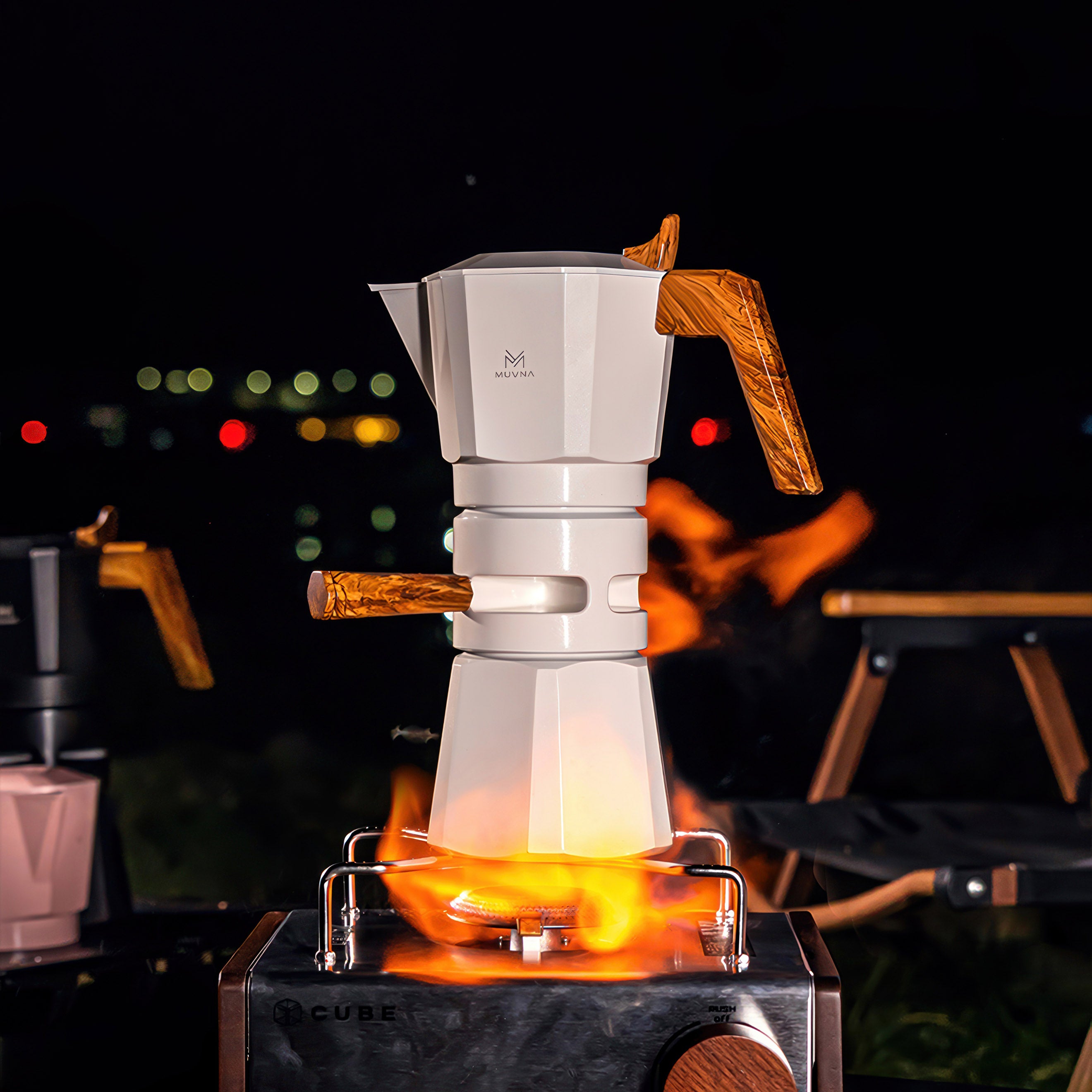 Premium Stainless Steel Moka Pot - 6 Cup Italian Espresso Maker for Stovetop - Strong Coffee Like Espresso - Perfect for Home, Office & Camping Use