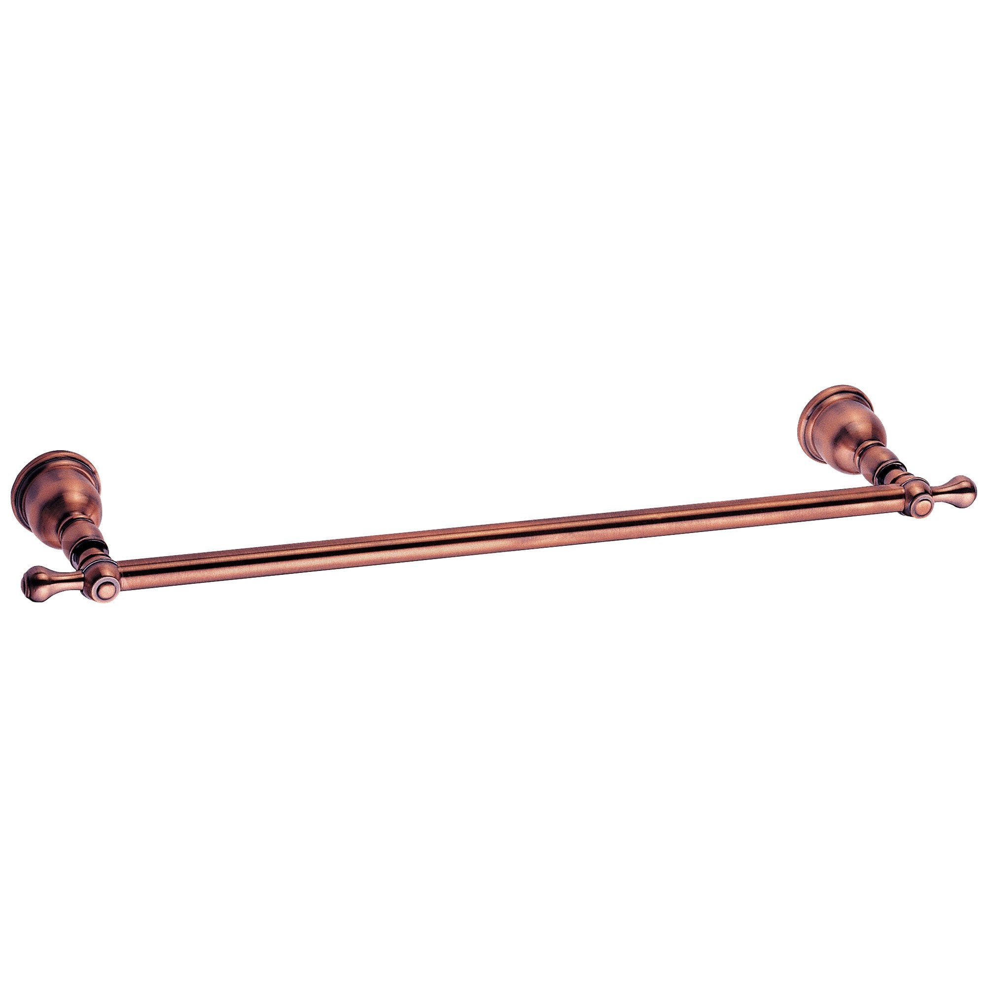 Danze Opulence 18-Inch Traditional Style Towel Bar in Antique Copper - Bathroom Towel Rack for Spa, Hotel & Home Decor