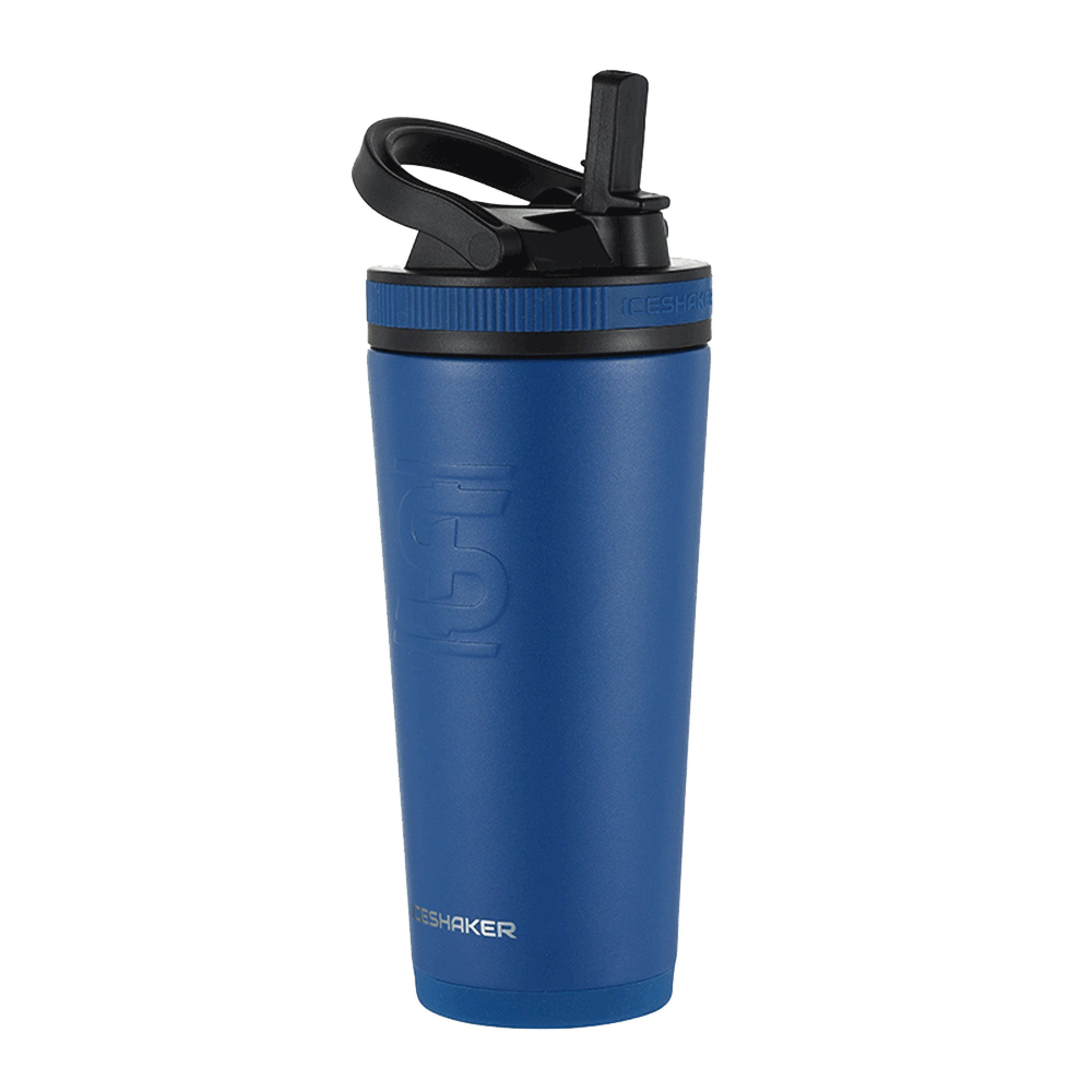 Custom 26oz Fastpitch Lightning Softball Water Bottle - Navy Blue Sports Drink Bottle for Baseball, Softball & Outdoor Activities
