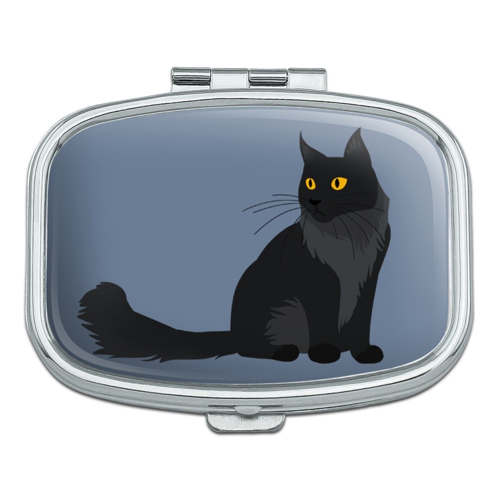 Premium Maine Coon Cat Shaped Rectangle Pill Case - Cute Trinket Box & Gift for Cat Lovers - Perfect for Medication Storage, Jewelry Organizer & Home Decor
