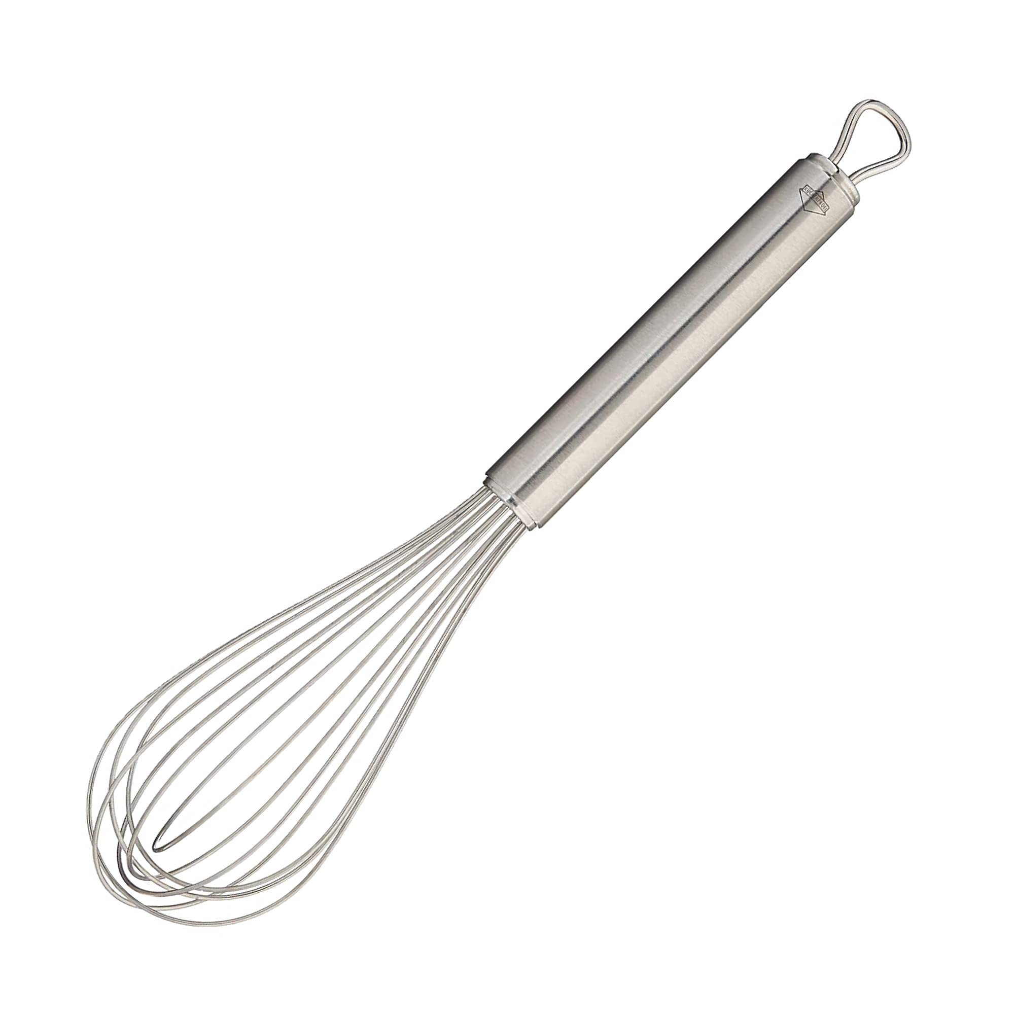 Premium Stainless Steel Kitchen Whisk - 10 Inch Silver Metal Egg Beater for Baking, Mixing Batter & Dough - Ideal for Home Bakers & Professional Chefs - Perfect for Cakes, Cookies, Pancakes & More