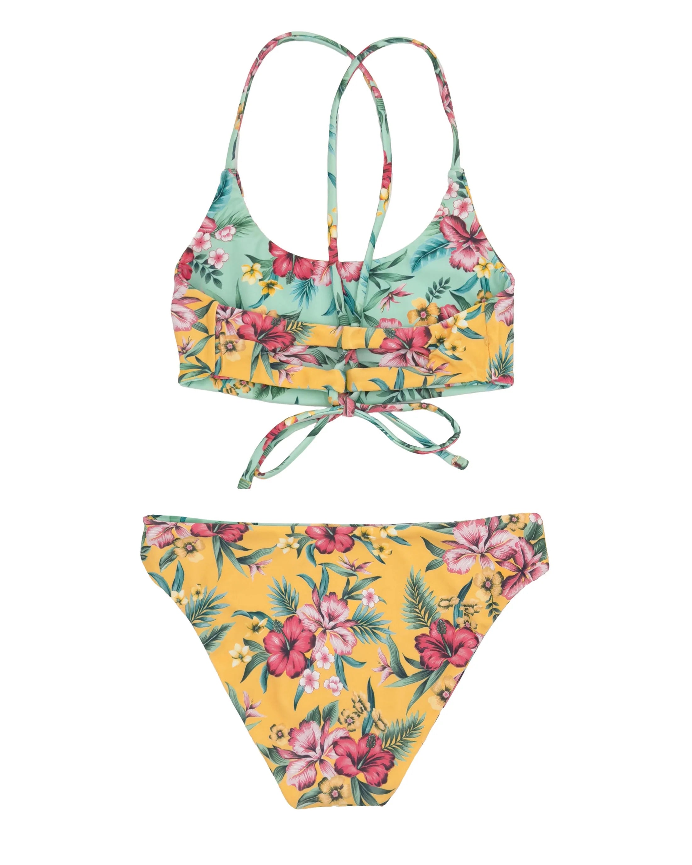 Girls' Waverly Reversible Bikini Swimsuit - 2-Piece Adjustable Bikini Set for Women & Teens - Perfect for Beach, Pool & Summer Vacations