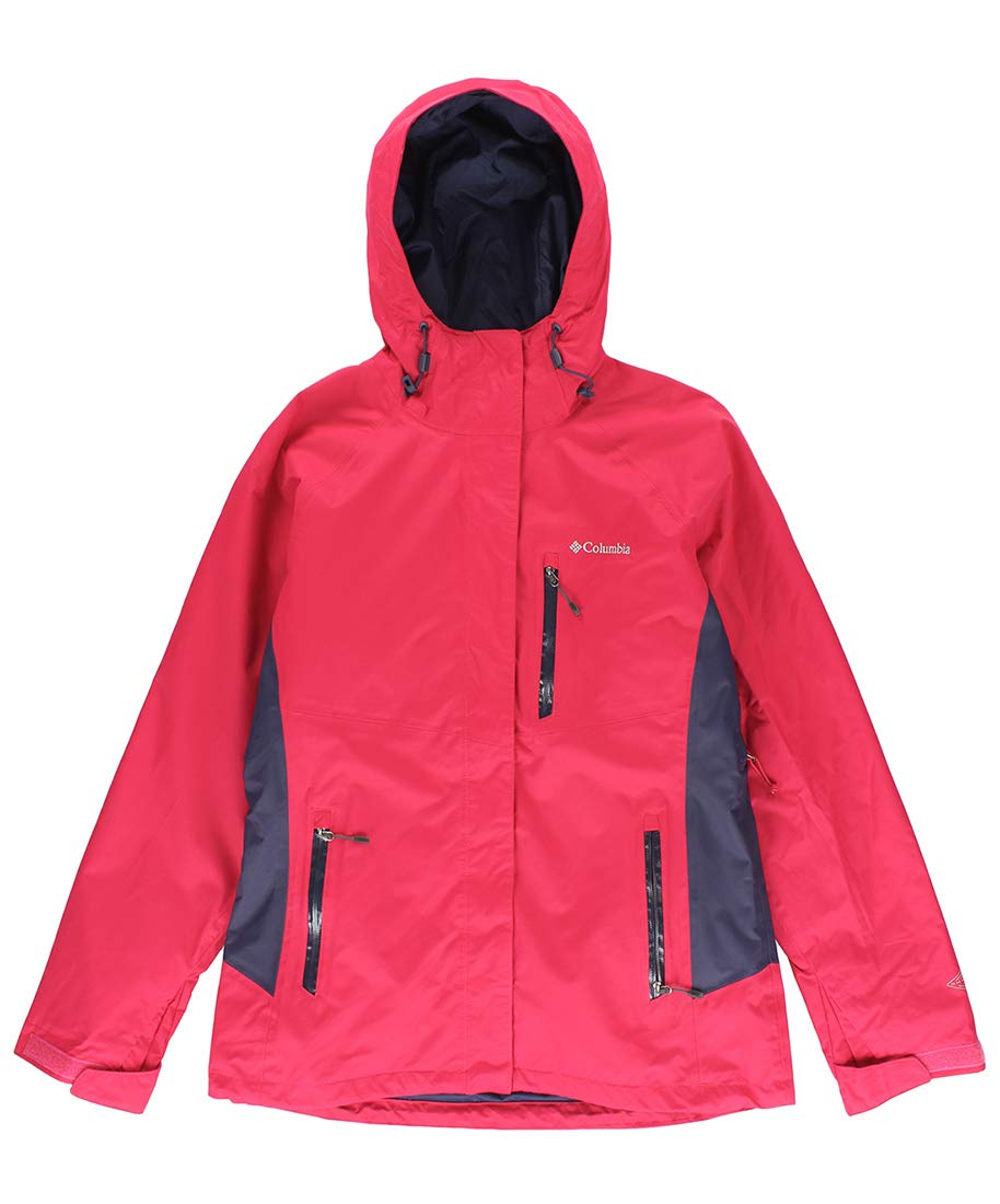 Columbia Yocum Ridge Women's Medium Red Jacket - Lightweight Waterproof Hiking & Outdoor Adventure Gear