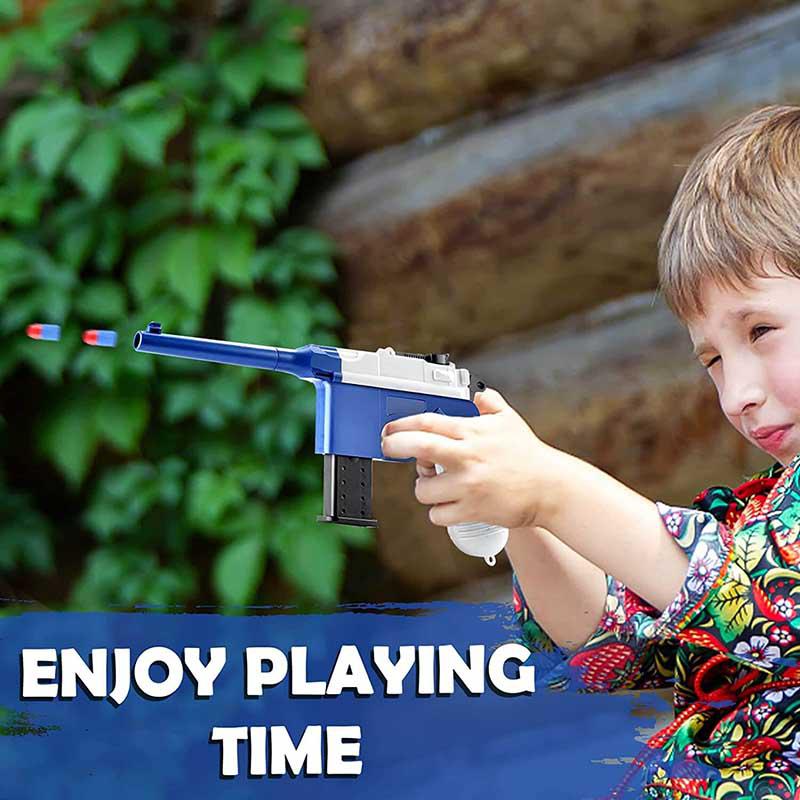 Mauser C96 Foam Dart Blaster Toy Gun - Realistic Replica for Nerf Battles, Outdoor Play & Cosplay | Safe Foam Ammo for Kids & Adults