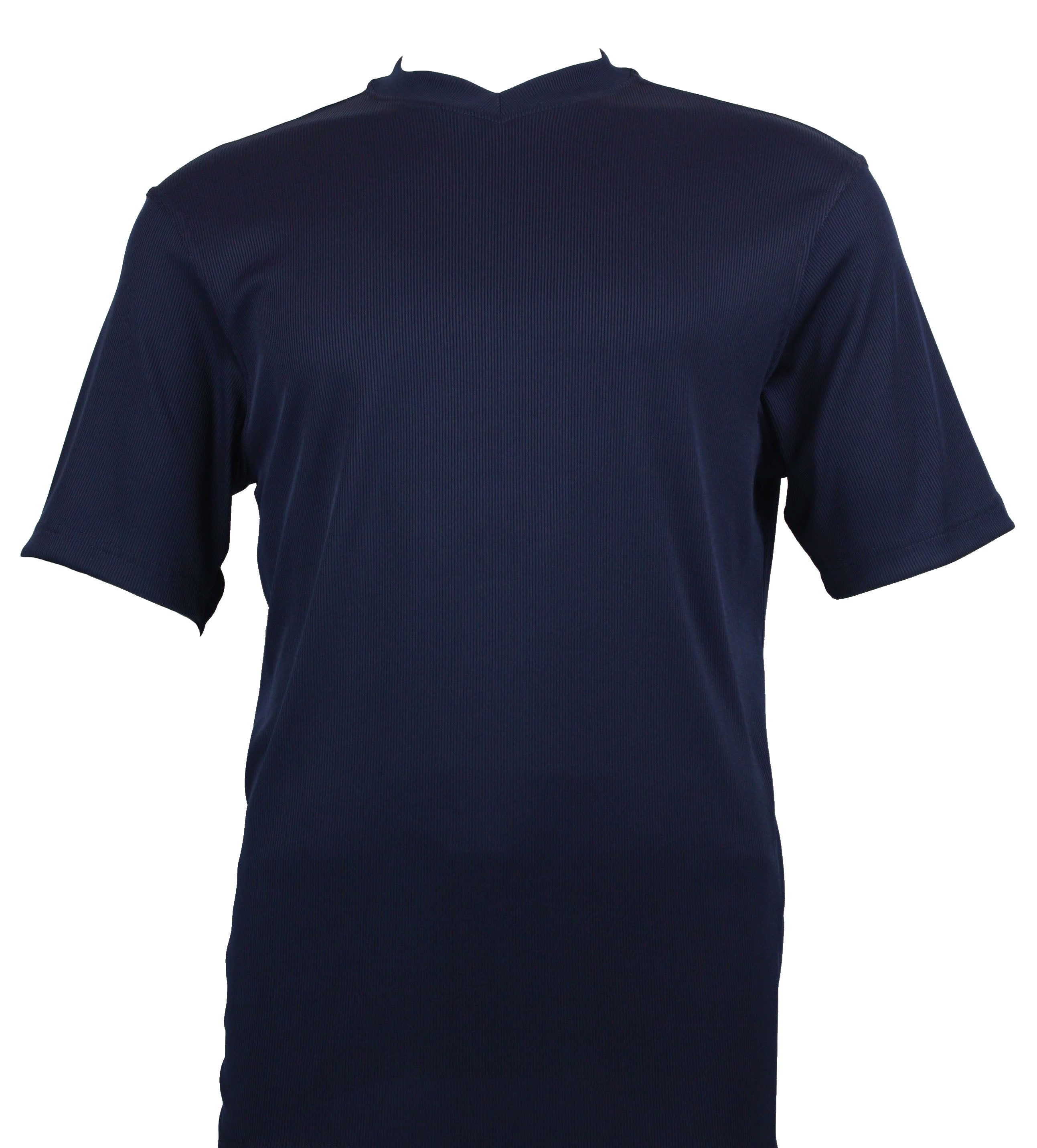 Bassiri Men's Short Sleeve V-Neck Navy Blue T-Shirt - Casual Summer Tee for Everyday Wear, Gym & Outdoor Activities