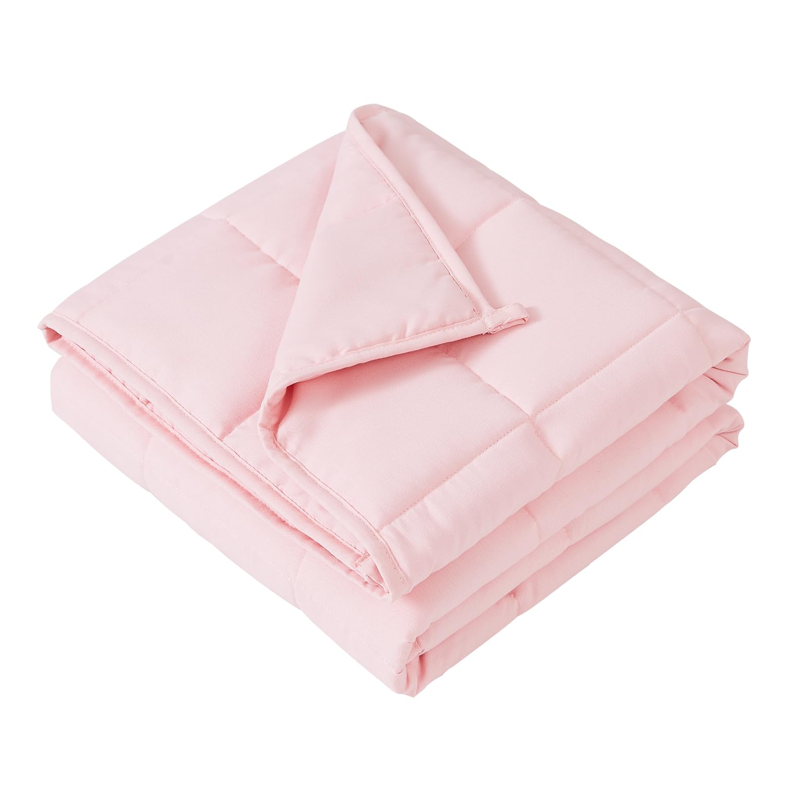 HOSUKKO 3 lbs Weighted Blanket for Adults & Kids - Pink Cooling Heavy Blanket 36