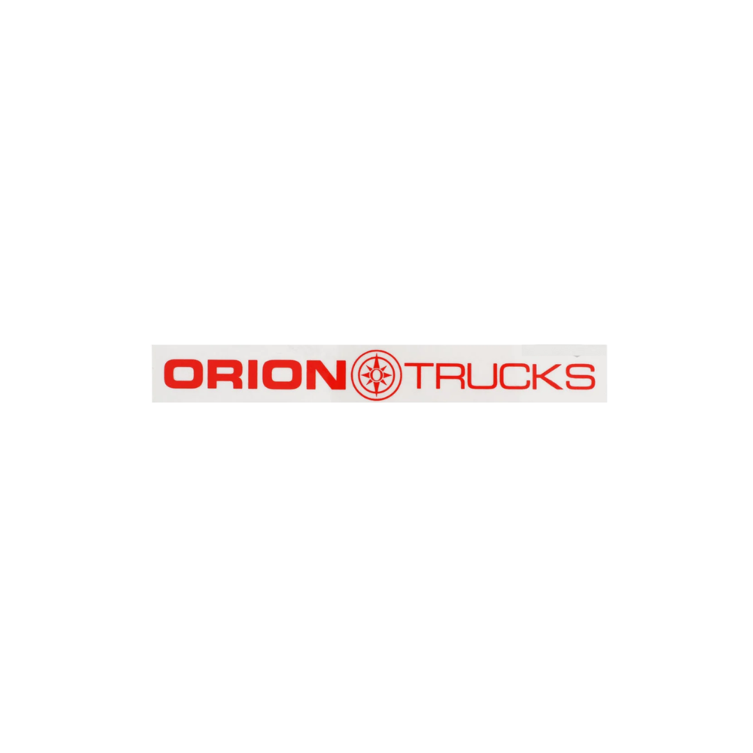 Orion Trucks CE Logo Sticker - Red Vinyl Decal for Cars, Trucks, Laptops & DIY Projects - Durable Waterproof Decals for Outdoor Use