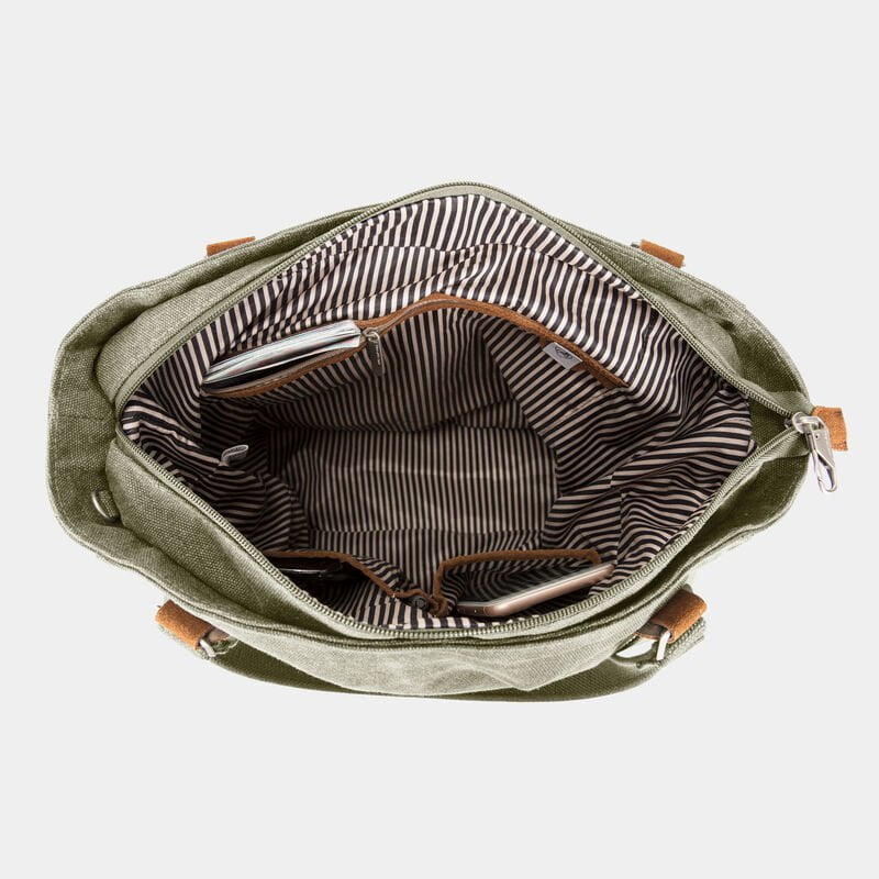 Travelon Anti-Theft Heritage Tote Bag - Secure Crossbody Purse for Women with RFID Blocking - Perfect for Travel, Commuting & Everyday Use