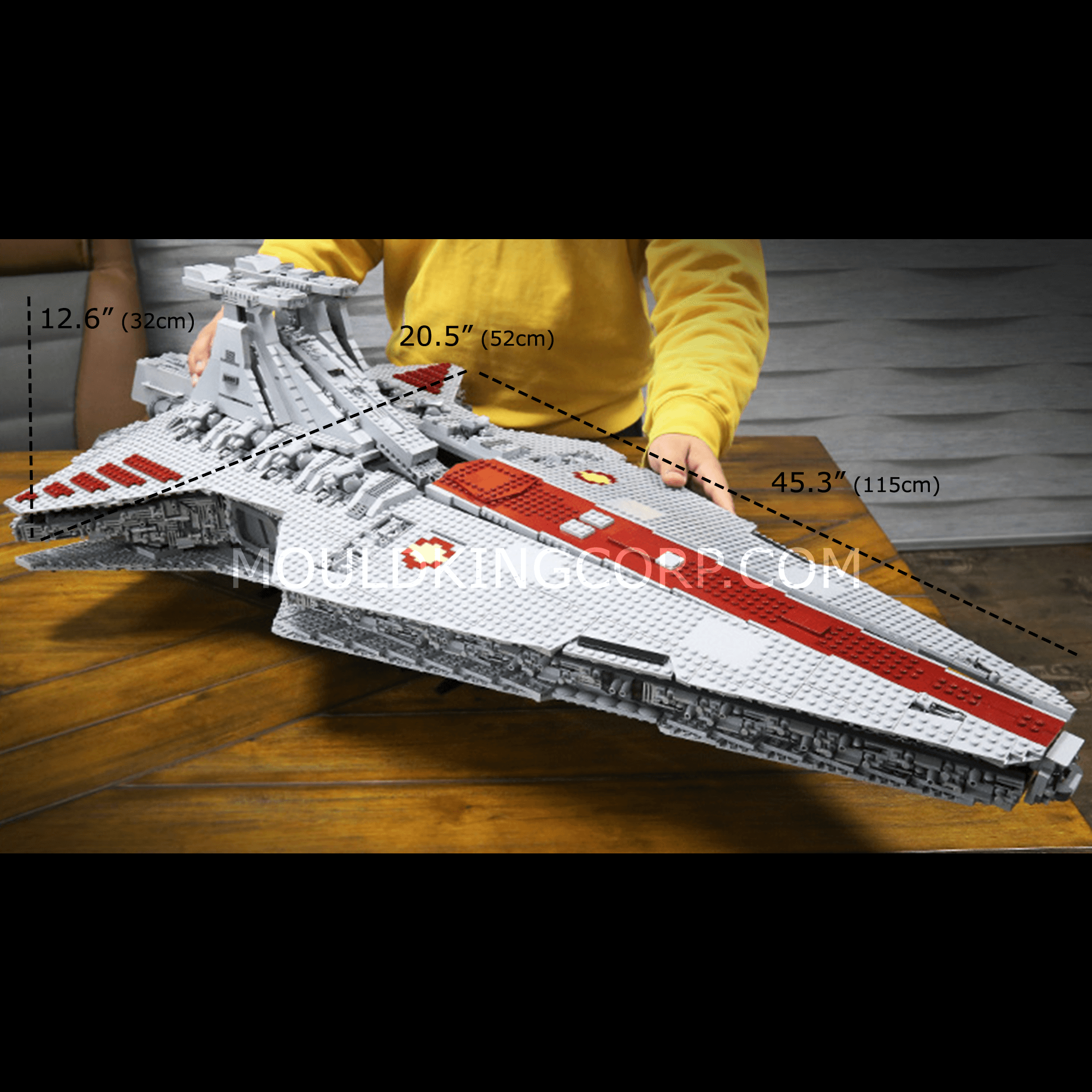Mould King 21005 Venator Republic Attack Cruiser Building Set - 6,685 Piece Star Wars Model Kit for Adults | Ultimate Collector Series | Perfect for Display, Gifts & DIY Projects