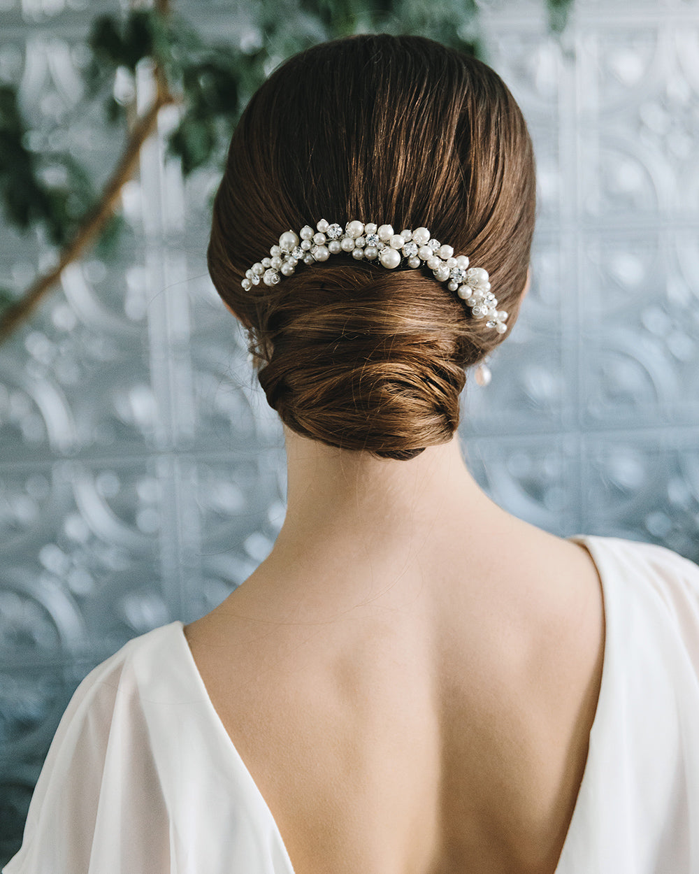 Bianca Pearl Hair Comb - Elegant Bridal Hair Accessory for Weddings, Prom & Special Occasions