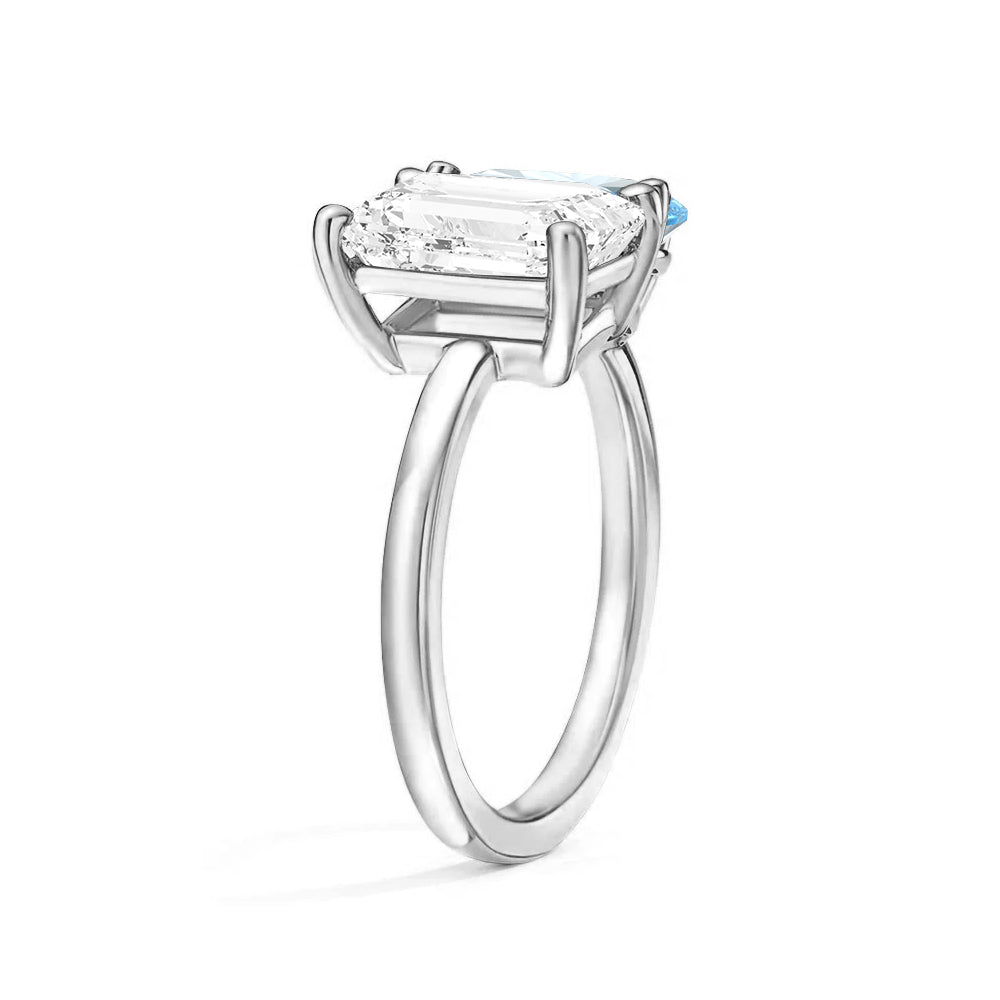Personalized Toi et Moi Moissanite Birthstone Ring - Custom Anniversary Gift for Couples, Engagements & Romantic Occasions