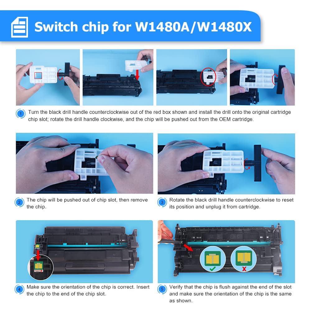 2-Pack 148A Black Toner Cartridge - Compatible Replacement for HP 148A/148X/W1480A/W1480X - Works with HP LaserJet Pro 4001n/4001dn/4001dw & MFP 4101fdw/4101fdn Printers - High-Yield Office & Home Printing Solution