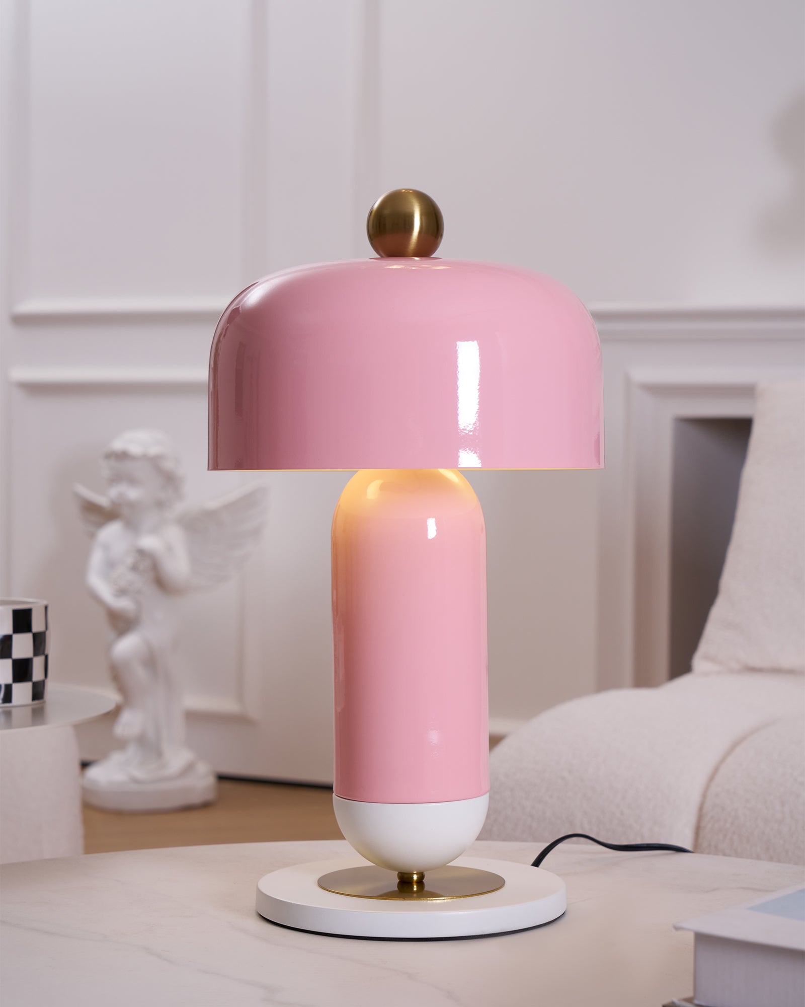 Modern Lulu Table Lamp - Adjustable LED Desk Light with USB Port, Warm White & Cool White Light, Perfect for Bedroom, Office, and Study Room Reading