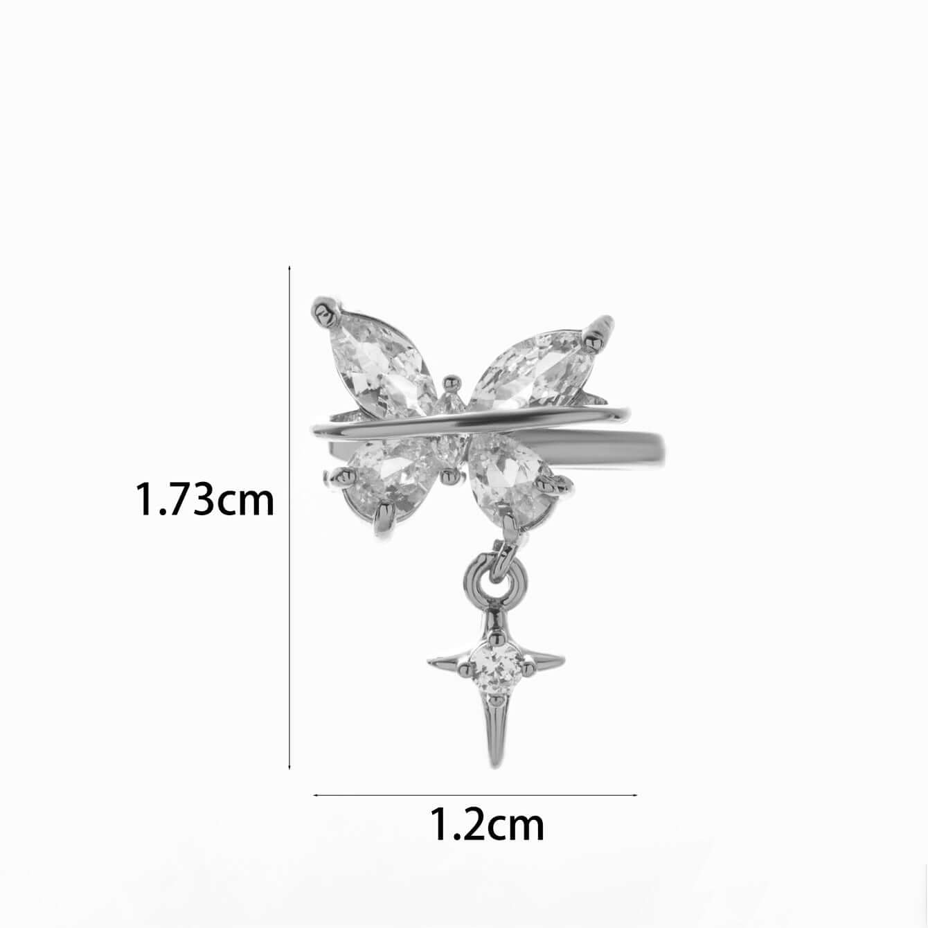 Pearl Bow Heart Dangle Non-Pierced Fake Climber Earrings for Women | HSPJ072 | Elegant Fashion Jewelry for Parties, Weddings & Date Nights