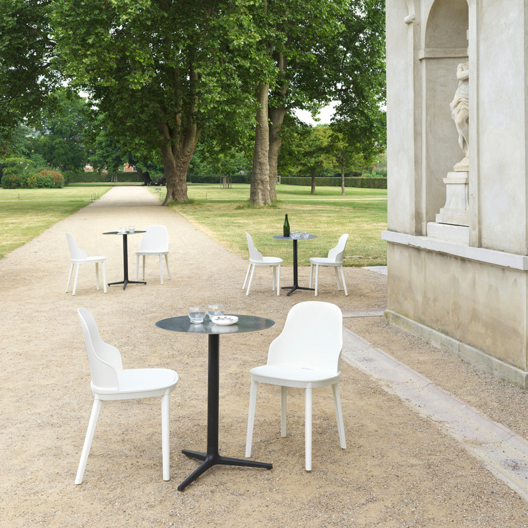 Allez Outdoor Dining Chair - Weather-Resistant Patio Chairs for Backyard, Garden & Poolside - Comfortable Stackable Outdoor Furniture for Restaurants & Home Use