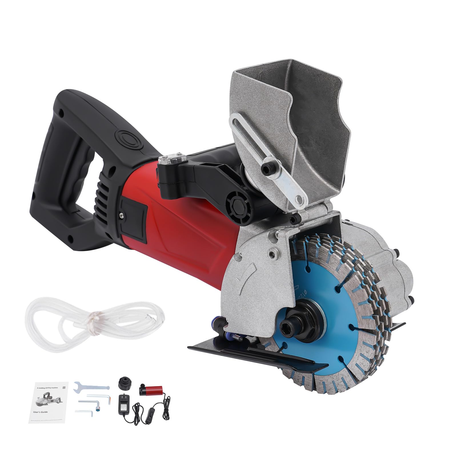2800W Electric Wall Chaser Groove Cutting Machine - 5 Blades for Concrete, Brick, Granite & Marble - Professional Wall Slotting Tool for Construction, Renovation & DIY Projects