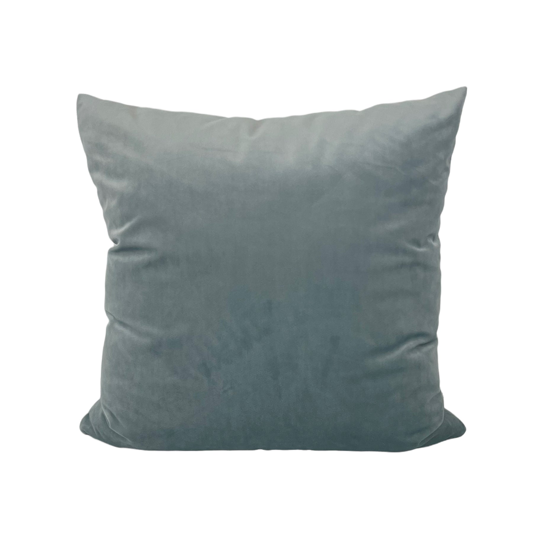 Luxury Velvet Mist Throw Pillow 20x20 Inches - Soft Decorative Cushion for Sofa, Bed, Living Room & Home Decor