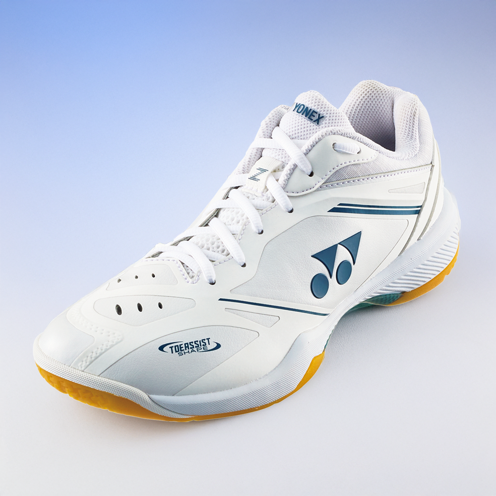 Yonex Power Cushion 65 Z4 Men's Badminton Shoes - White (2025 Model) | Lightweight & Shock Absorbing for Competitive Play & Training