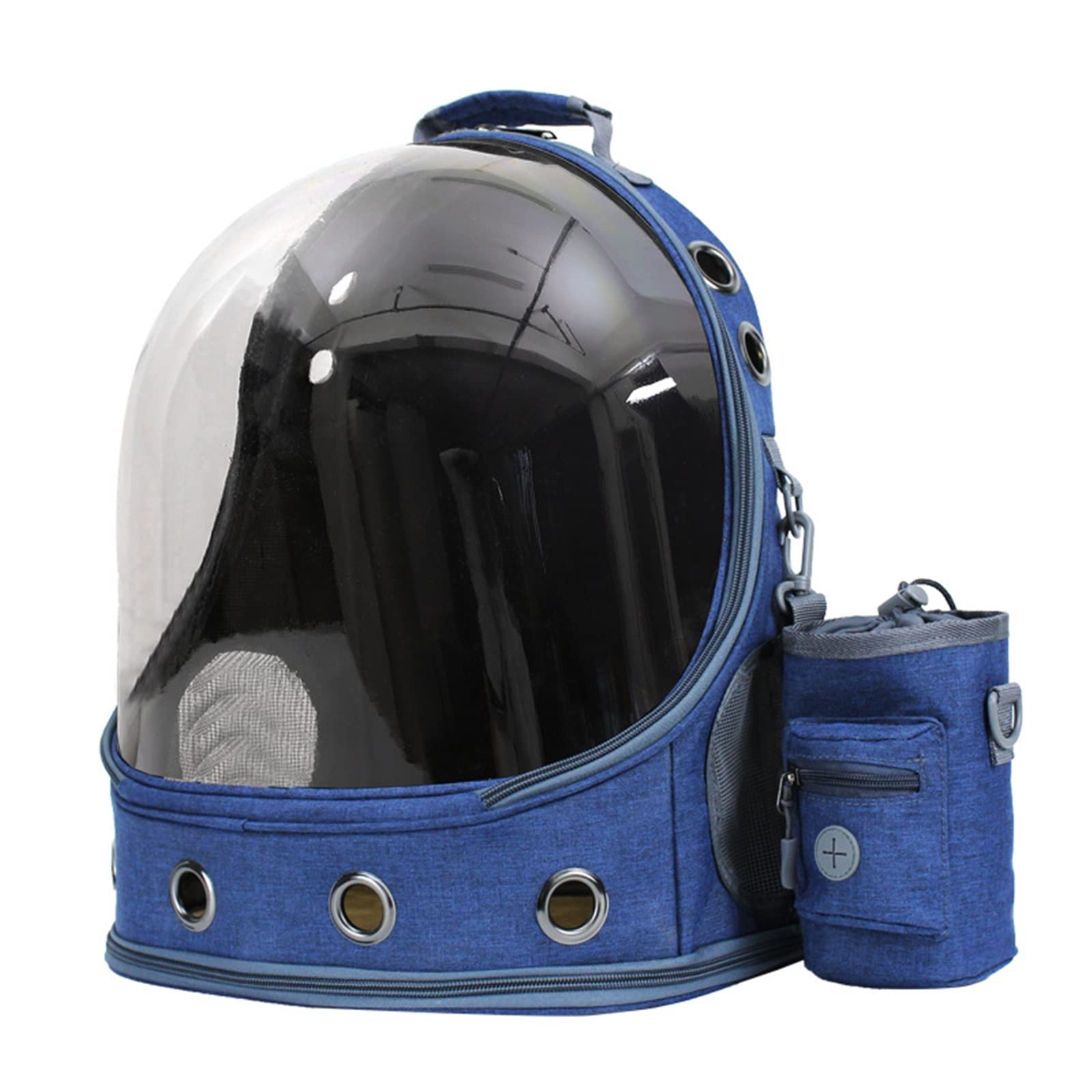 LATINDAY Astronaut Space Capsule Cat Backpack - Breathable Pet Carrier for Small Dogs & Cats with Snack Bag - Travel, Outdoor Adventures & Vet Visits
