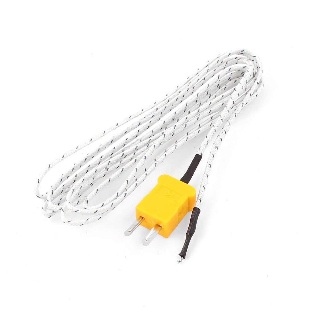 2M K-Type Thermocouple Temperature Sensor Probe with 5-Piece Battery Charger Set - High Accuracy Industrial & Home Use for HVAC, Ovens, and Scientific Measurements