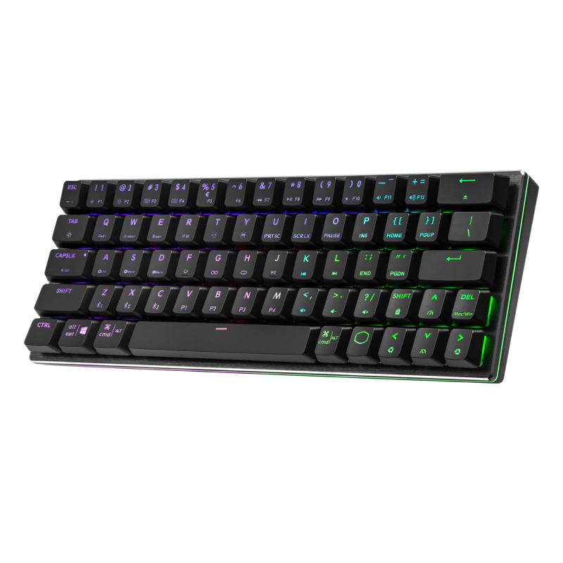 Cooler Master SK622 RGB Wireless Mechanical Keyboard with Brown Switches - Compact 60% Design, Bluetooth Connectivity, Backlit Keys for Gaming & Typing - Ideal for Office, Home & Travel Use (2-Year Warranty)