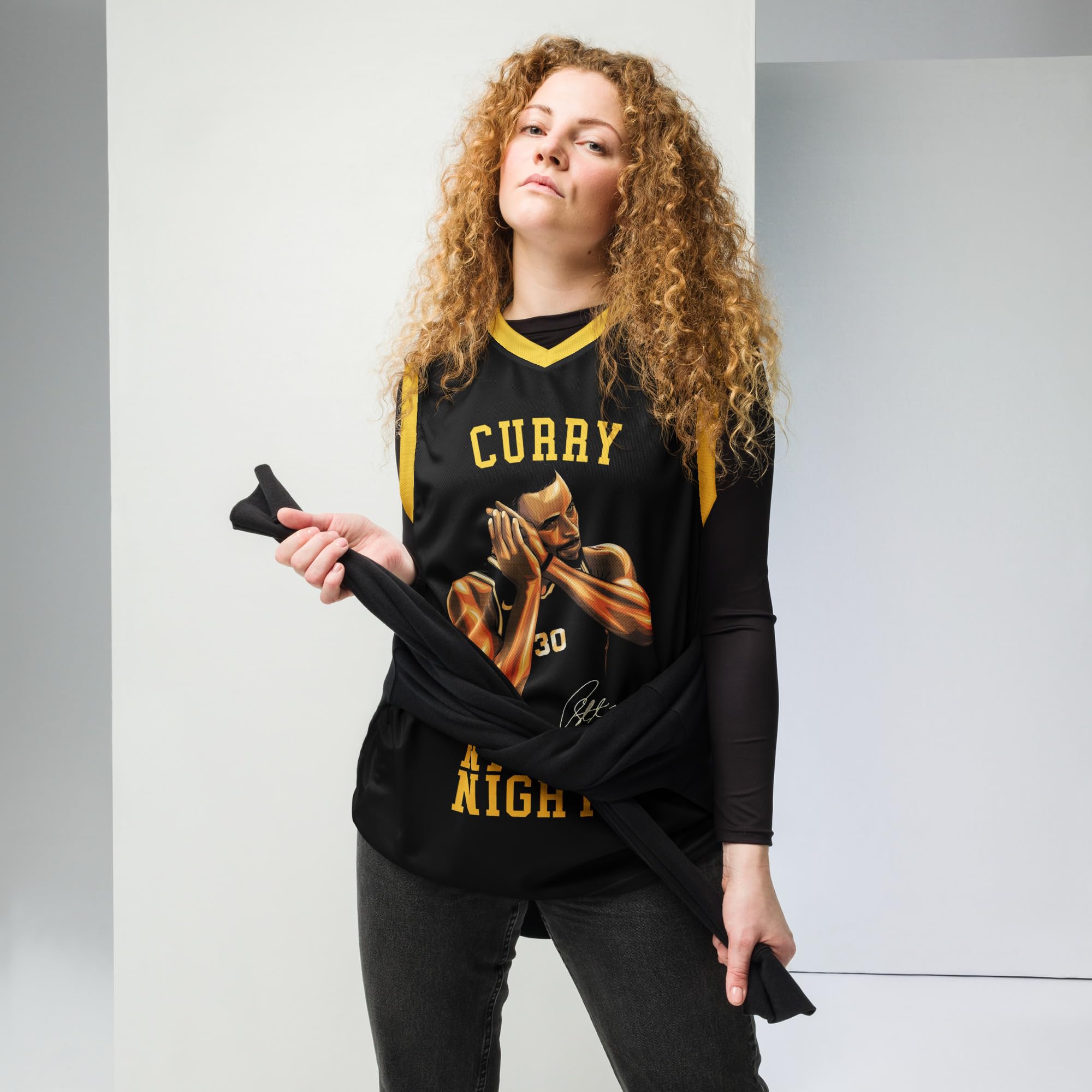 Recycled Unisex Curry Basketball Jersey - Golden State Warriors Fan Gear for Game Day & Casual Wear
