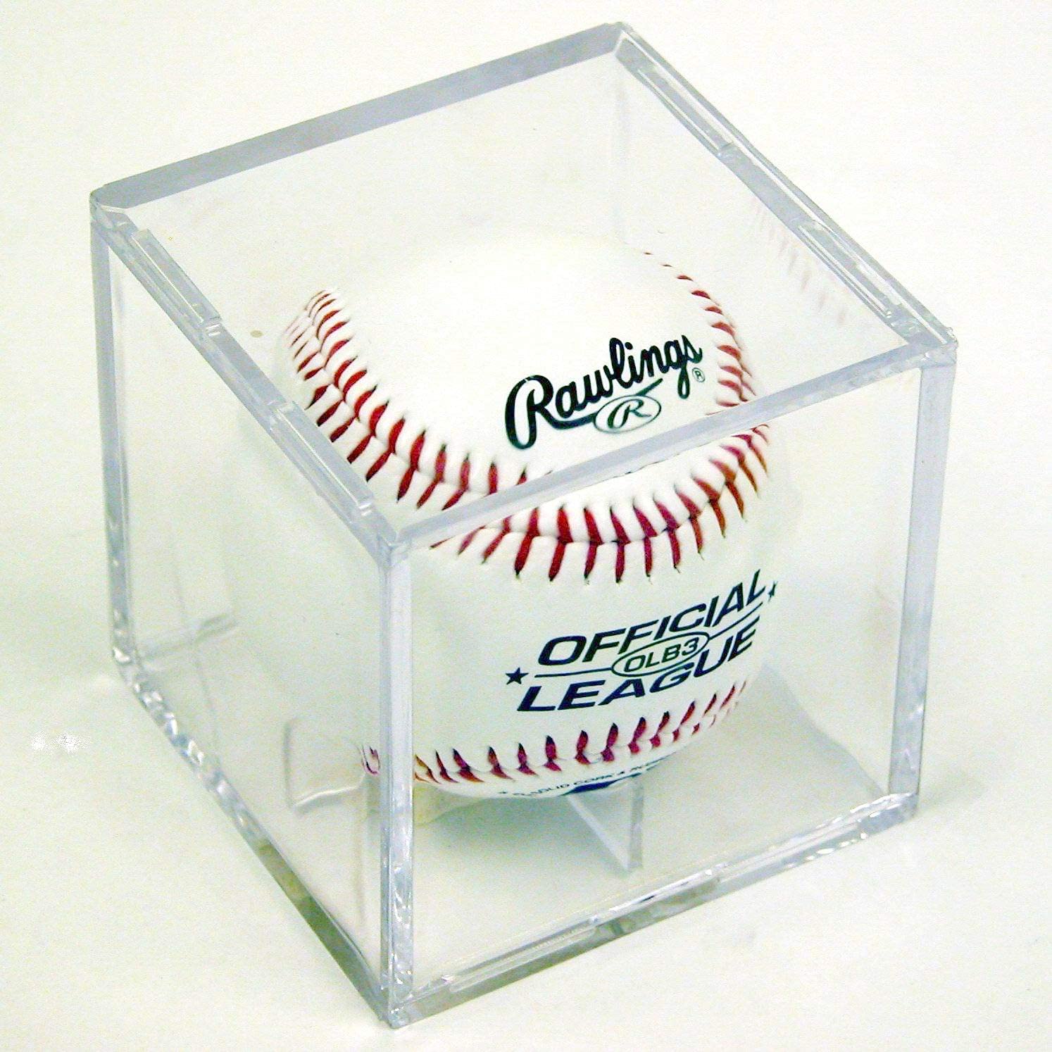 Premium Baseball Display Cube with Stand - Perfect for Showcasing Autographed Balls, Collectibles & Memorabilia - Ideal for Home Decor, Sports Fan Gifts & Trophy Room Displays