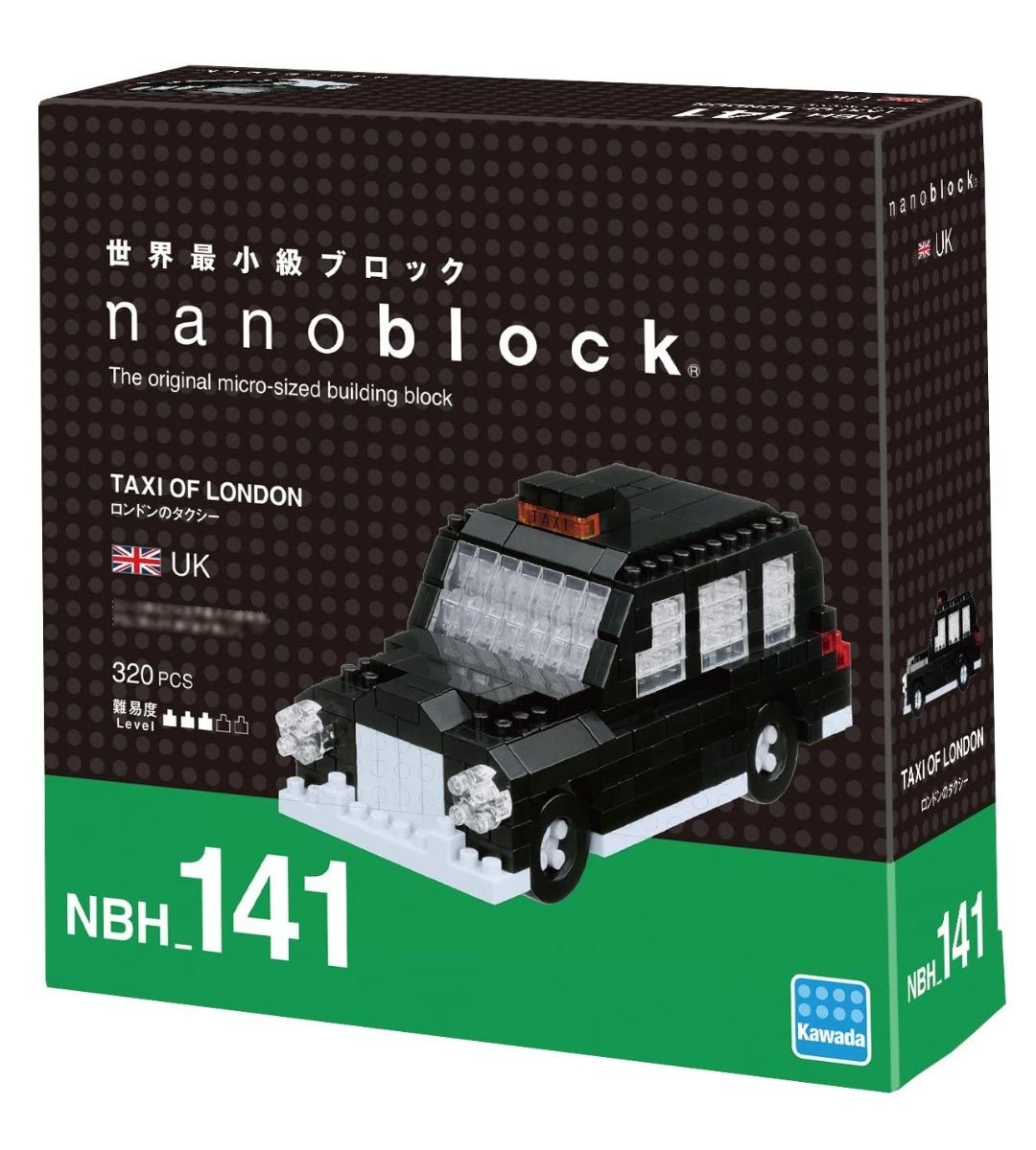 Nanoblock Taxi of London Building Kit NBH 141 - Creative Miniature Model for Collectors & London Enthusiasts | Perfect for Home Decor, Office Display & STEM Learning