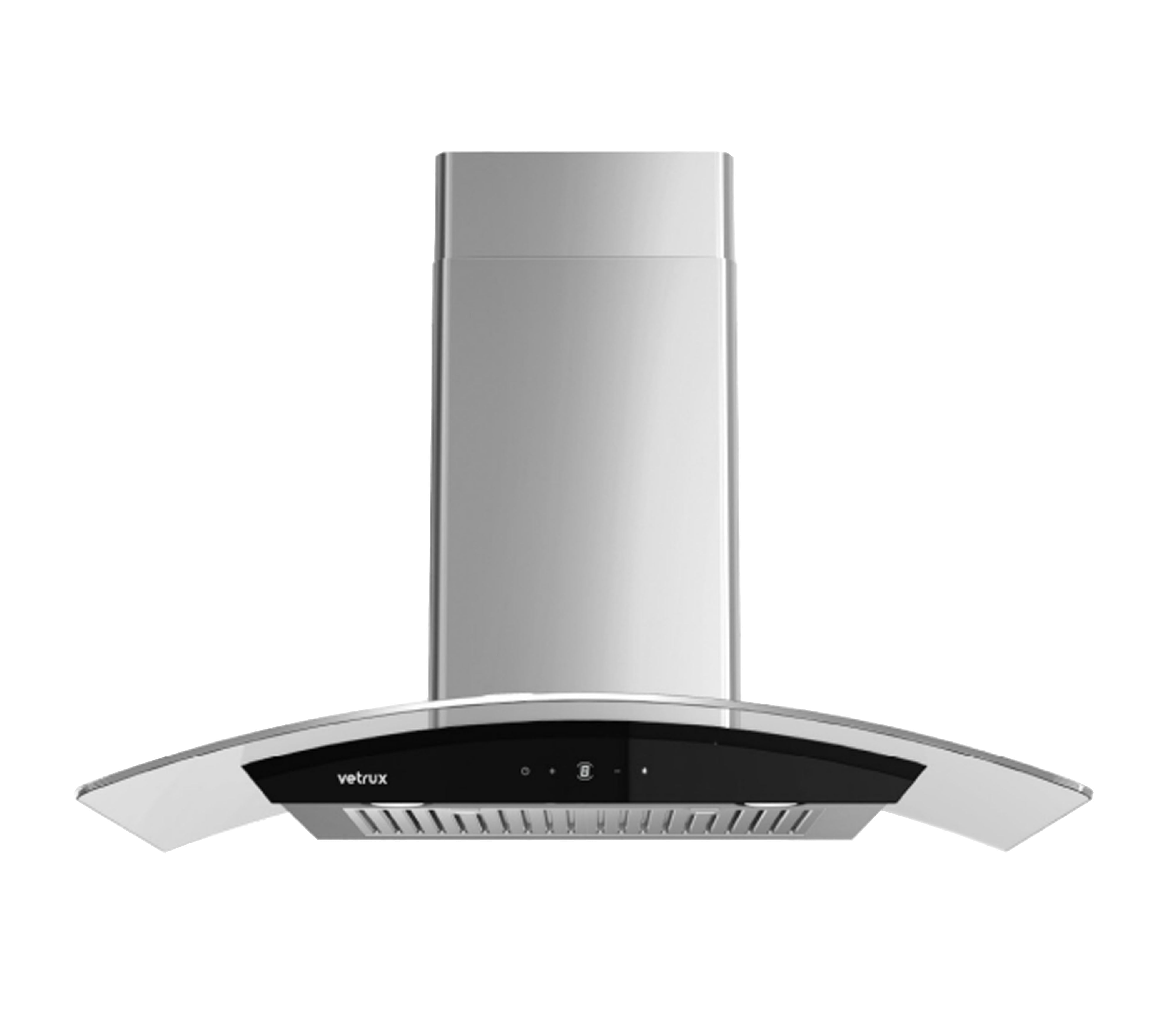 Vetrux 90cm Stainless Steel Island Range Hood - Campana Venti Isla Touch - Modern Kitchen Ventilation for Home Cooking & Smoke Removal
