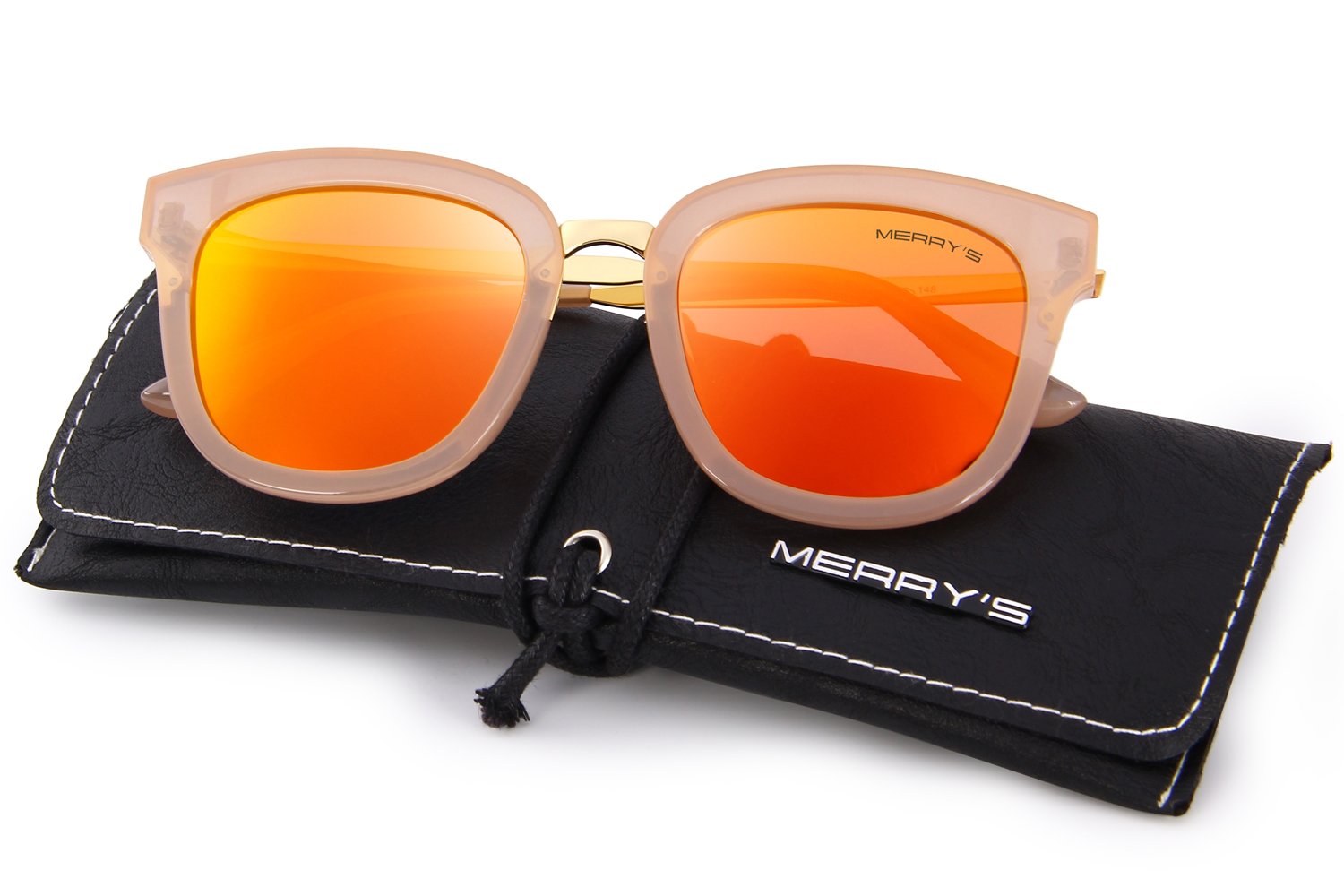 MERRY'S Women's Cat Eye Polarized Sunglasses with Metal Temple - UV Protection, Fashionable & Lightweight S6082 - Perfect for Driving, Beach, and Outdoor Activities