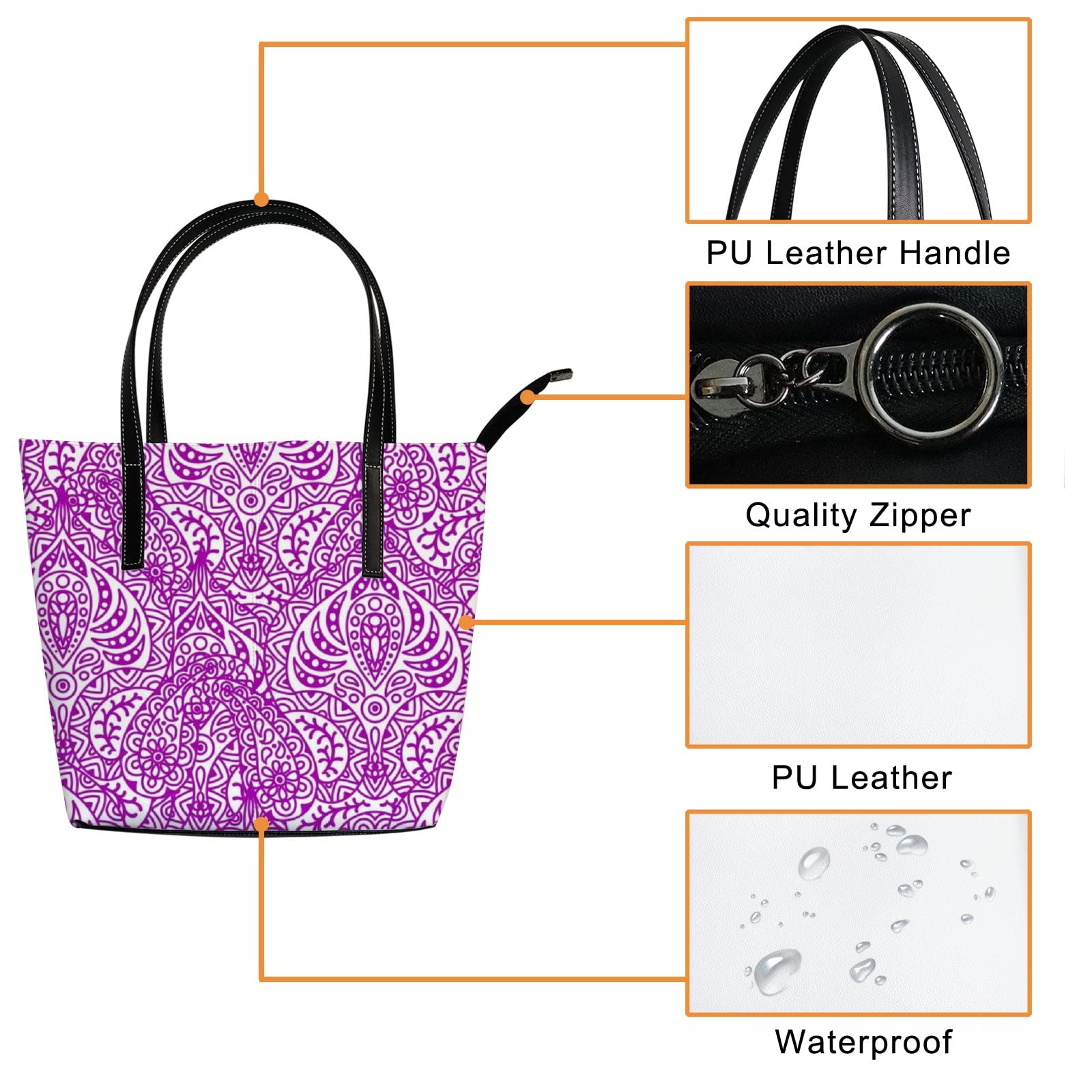 Stylish Genuine Leather Tote Bag for Women - Fashionable Crossbody Handbag with Adjustable Strap - Perfect for Work, Travel & Everyday Use
