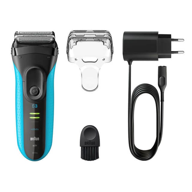 Braun Series 3 ProSkin 3040s Electric Shaver for Men - Wet & Dry Cordless Razor with Precision Trimmer - Perfect for Travel, Home & Gym Use