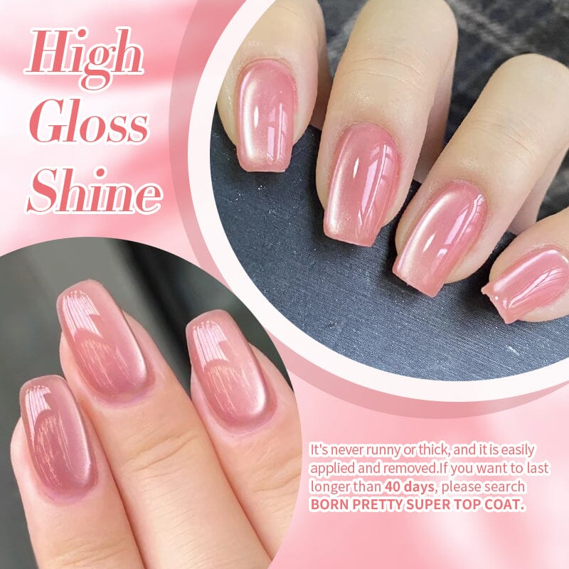 Pink Glass Cat Magnetic Gel Nail Polish - 10ml MY52 by Freedom Land - Perfect for Nail Art & Salon Manicures