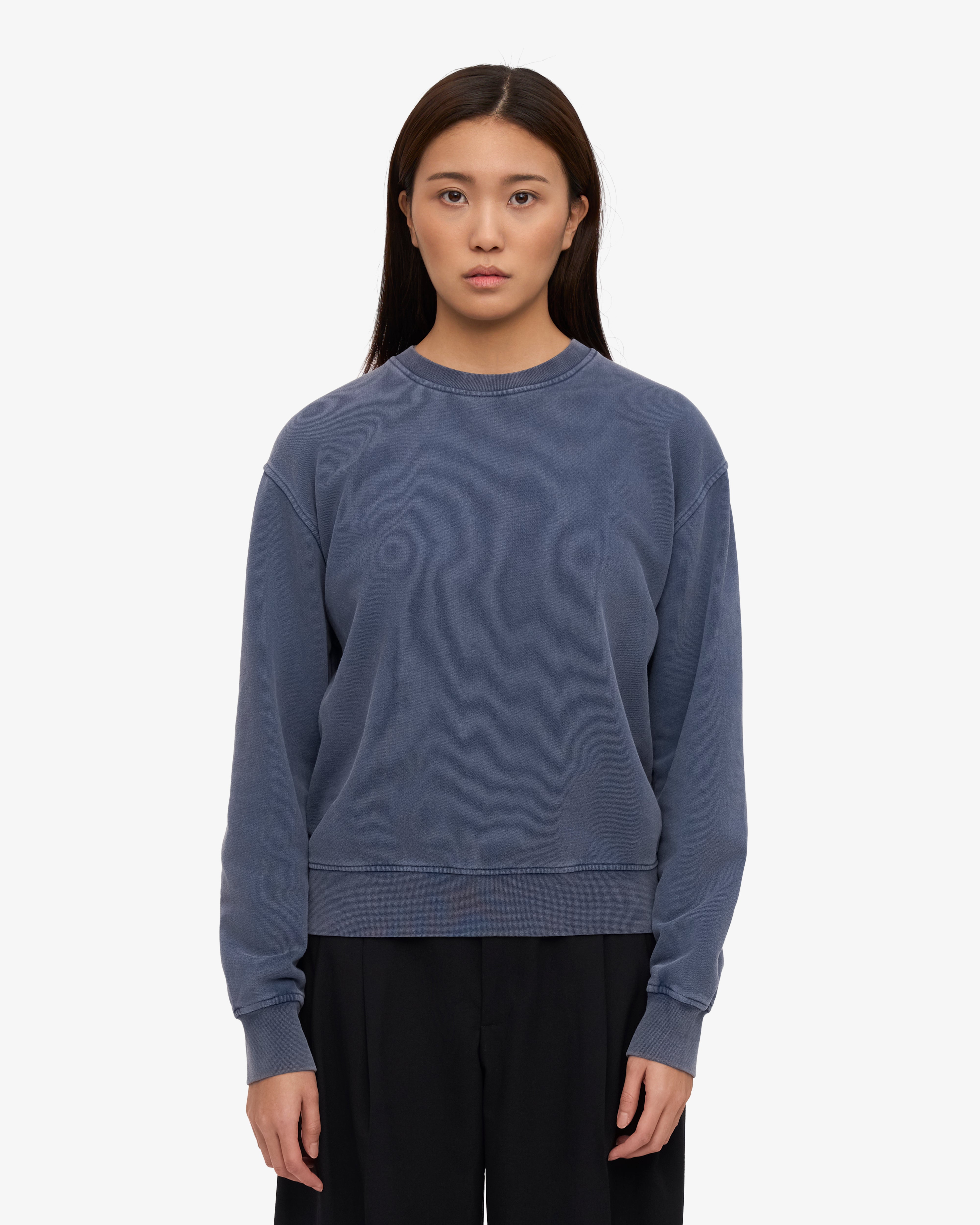 Organic Cotton Women's Classic Crew Neck T-Shirt - Soft & Comfortable Neptune Blue Tee for Casual Wear, Workout & Everyday Outfits