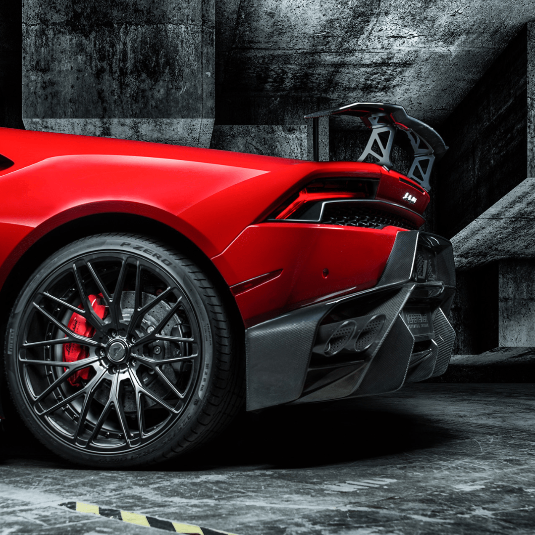 Lamborghini Huracan Novara Edition Aero Rear Bumper with Rear Diffuser - High Performance Carbon Fiber Body Kit for Track & Street Racing - Perfect for Car Enthusiasts & Supercar Upgrades