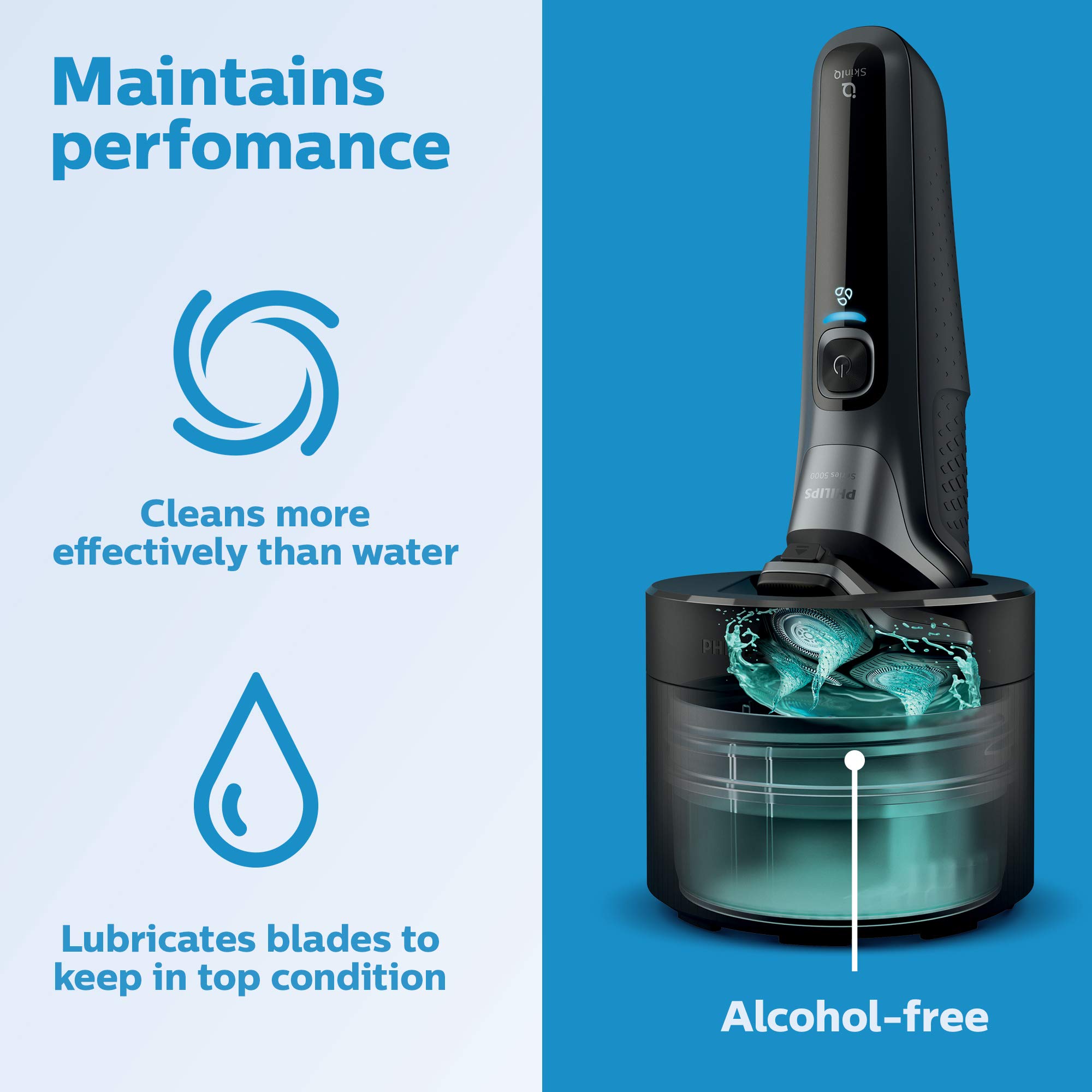 Philips Norelco 7800 S7885/85 Electric Shaver with 2-Pack Quick Clean Pod Cartridges CC12/52 - Wet & Dry Cordless Men's Razor for Travel, Home & Office Use