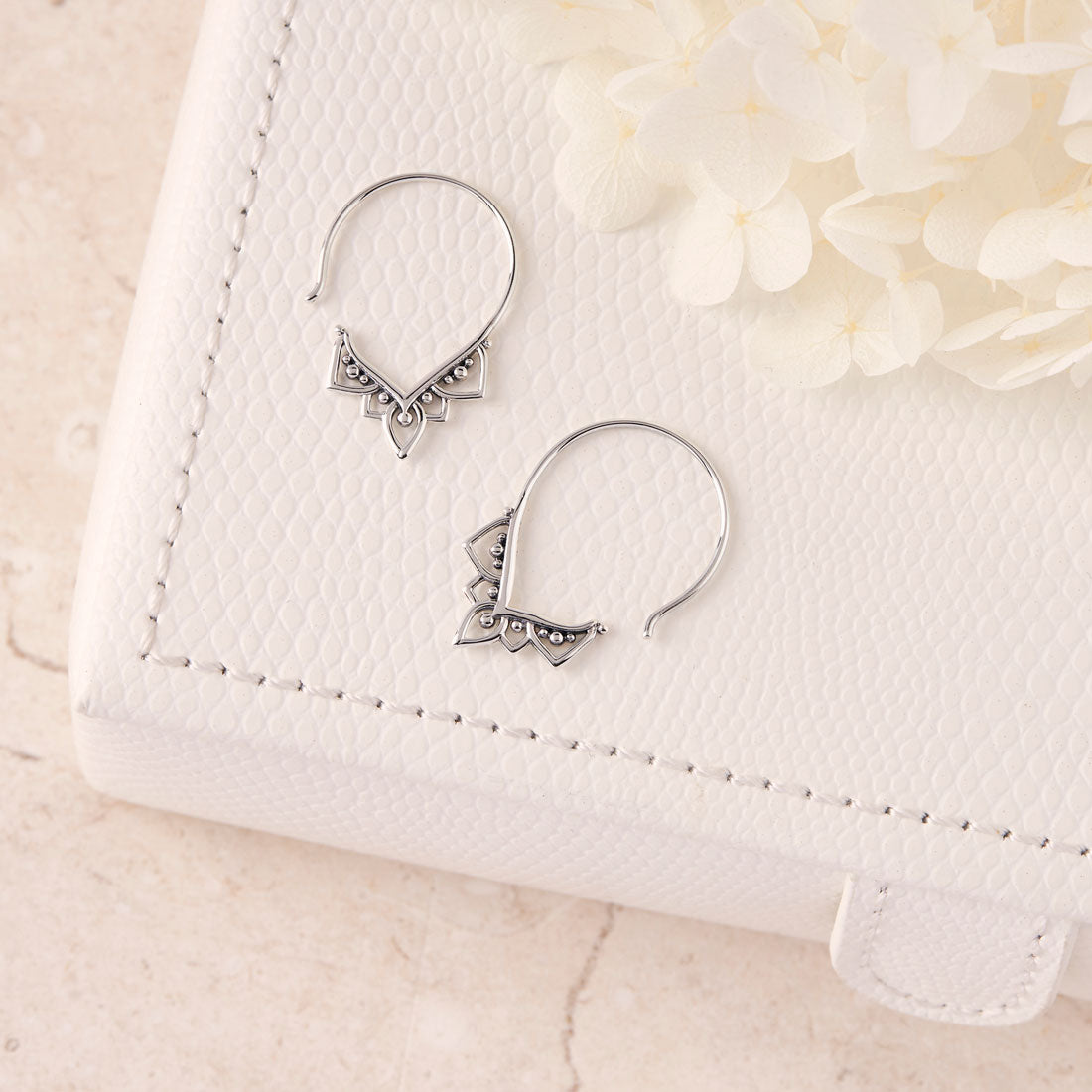 Elegant Mendhi Hoops Earrings for Women - Traditional Indian Handmade Jewelry for Weddings, Festivals & Special Occasions