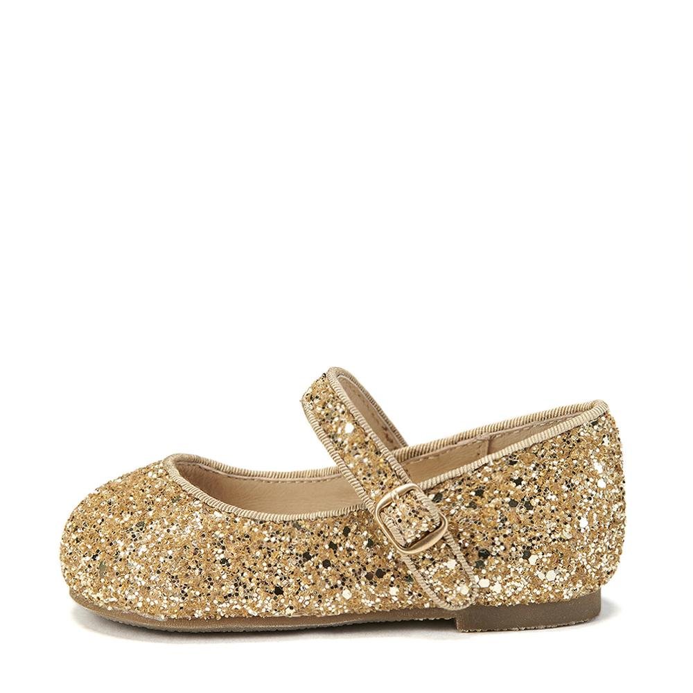 Eva Glitter Gold Shoes for Women - Comfortable & Stylish Party Heels - Perfect for Weddings, Prom, Evening Events & Special Occasions