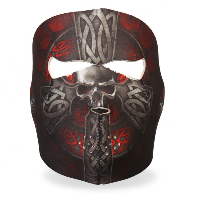 Celtic Cross Neoprene Face Mask - Breathable, Adjustable & Comfortable for Daily Wear - Perfect for Outdoor Activities, Travel & Events