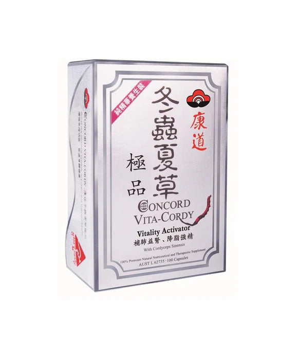 Concord Vita Cordy Vitality Activator - Premium Organic Cordyceps Supplement for Immune Support & Energy Boost - Ideal for Athletes, Fitness Enthusiasts & Busy Professionals