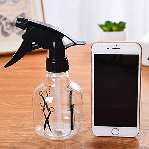 BANIRA 250ml Empty Spray Bottle for Hair, Face & Cleaning - Transparent Refillable Squirt Bottle for Travel, Home & Salon Use - Multi-Purpose Water Mister for Plants, Beauty & Household Essentials (Set of 1)